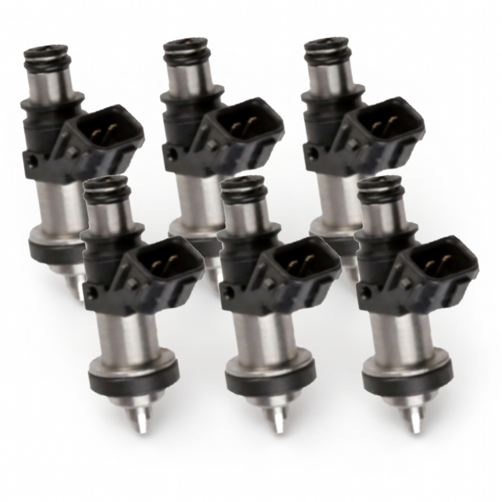 Honda OEM Set of 6 Fuel Injectors for 2001-2004 Odyssey Pilot Acura CL MDX TL 3.2 3.5 06164-P8E-A00 — view 1