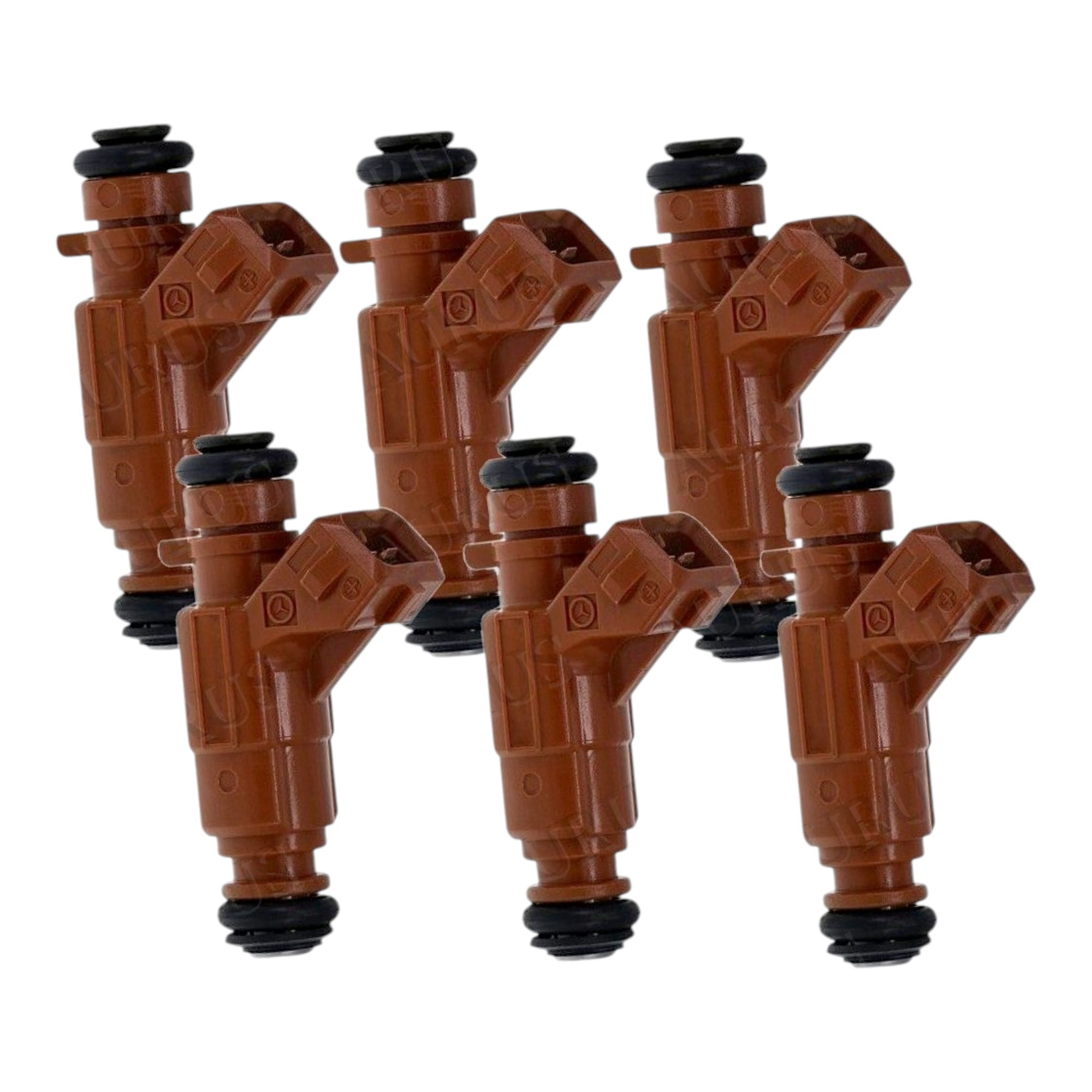 Aurus OEM Set of 6 Fuel Injectors for 2003-2005 Mercedes-Benz C240 CLK320 E320 ML350 S350 0280156016