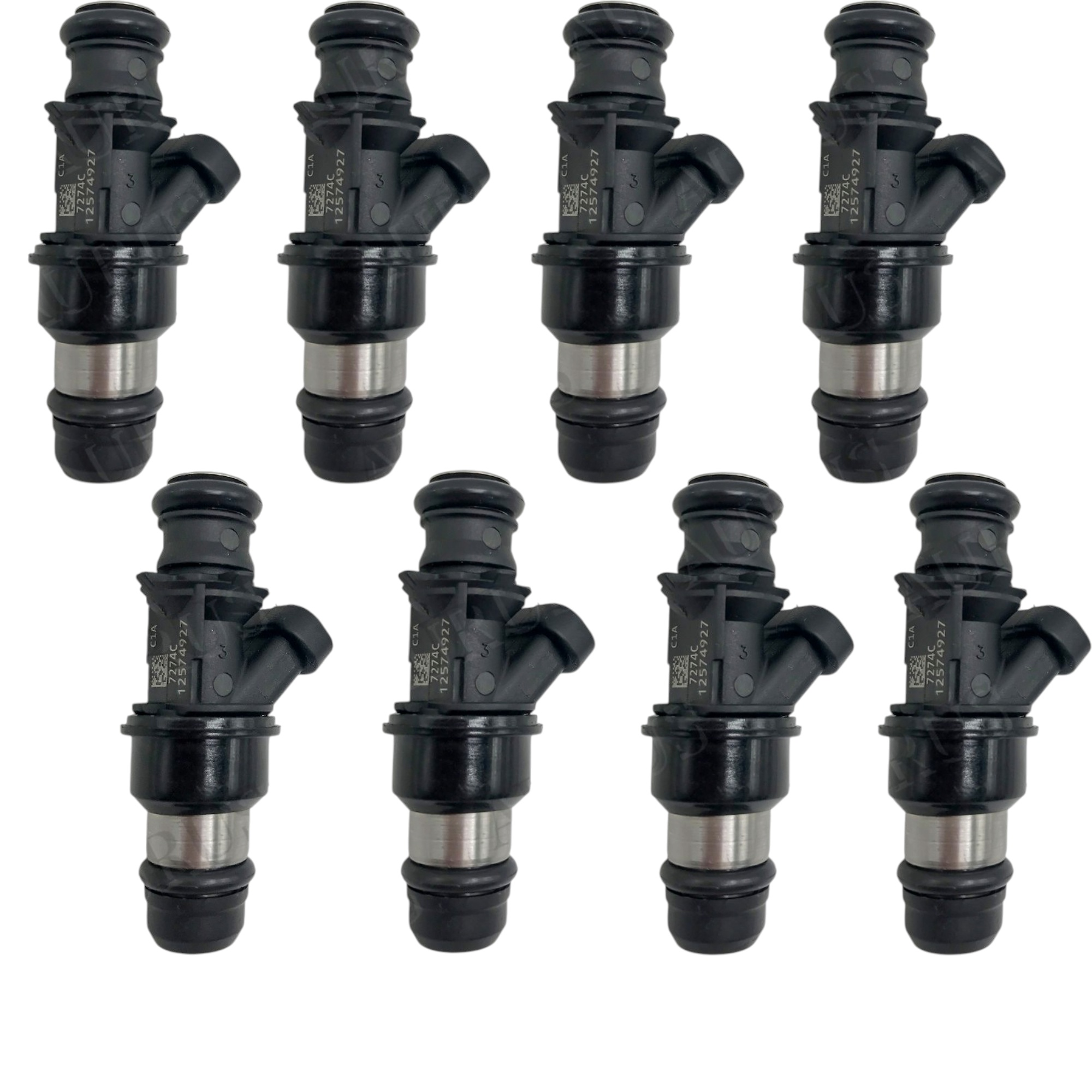Aurus OEM Set of 8 Fuel Injectors for 2003-2007 GMC C5500 Topkick 8.1L V8 25320687 12574927