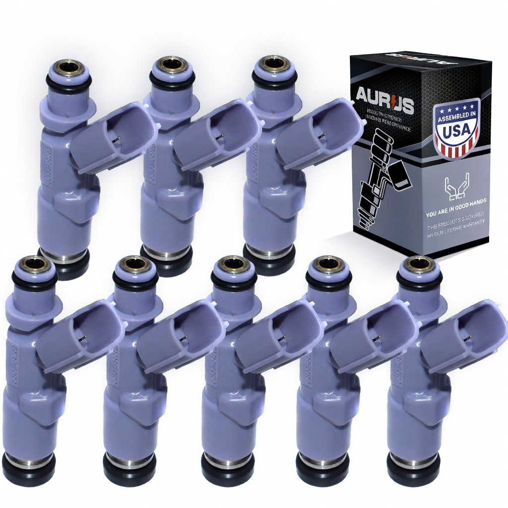 Aurus OEM Set of 8 Fuel Injectors for 2005-2009 Toyota Tundra Sequia Lexus GX LX470 23250-70120