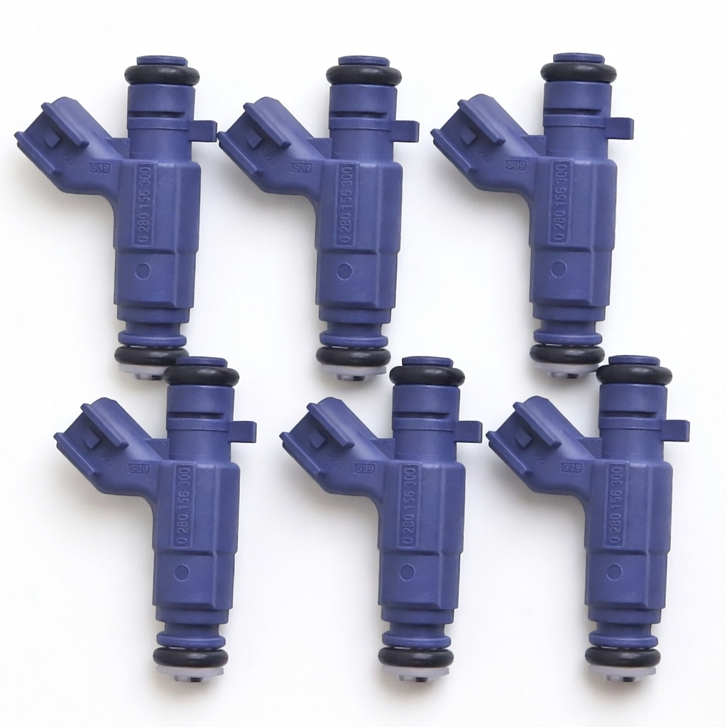 Bosch OEM Set of 6 Fuel Injectors for 2007-2009 Cadillac Pontiac Saturn Aura Suzuki XL-7 V6 0280156300