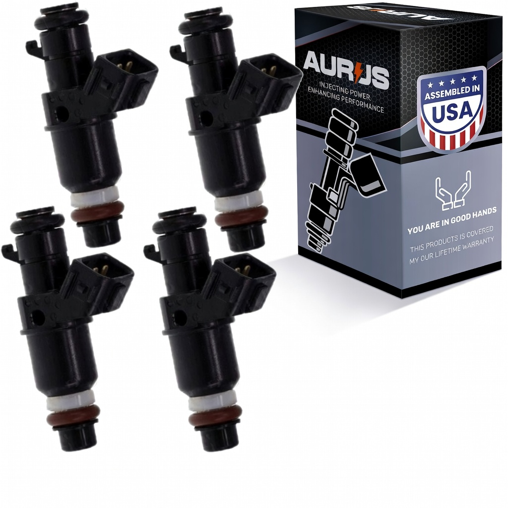 Aurus OEM Set of 4 Fuel Injectors for 2006-2015 Honda Civic 1.8L Fit 1.5L 16450-RCA-A01 16450RCAA01