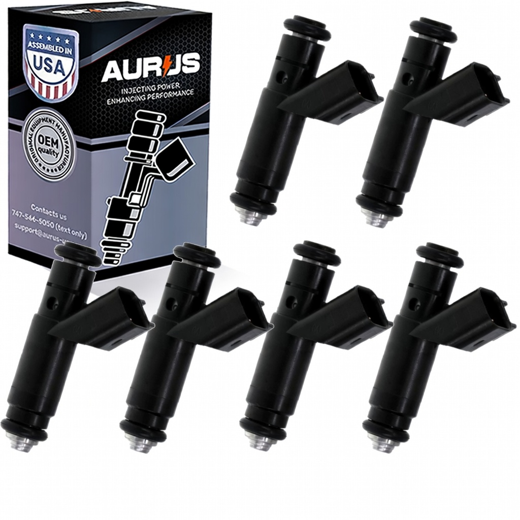 Aurus OEM Set of 6 Fuel Injectors for 2004-2008 Ford Mazda Mercury 3.0L V6 4L8E-A4A
