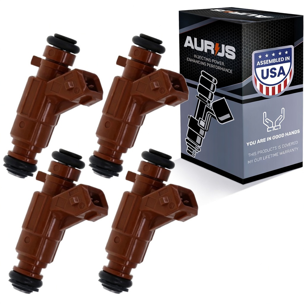 Aurus OEM Set of 4 Fuel Injectors for 2000-2009 Saab 9-3 2.0 2.3L 9-5 I4 0280156023