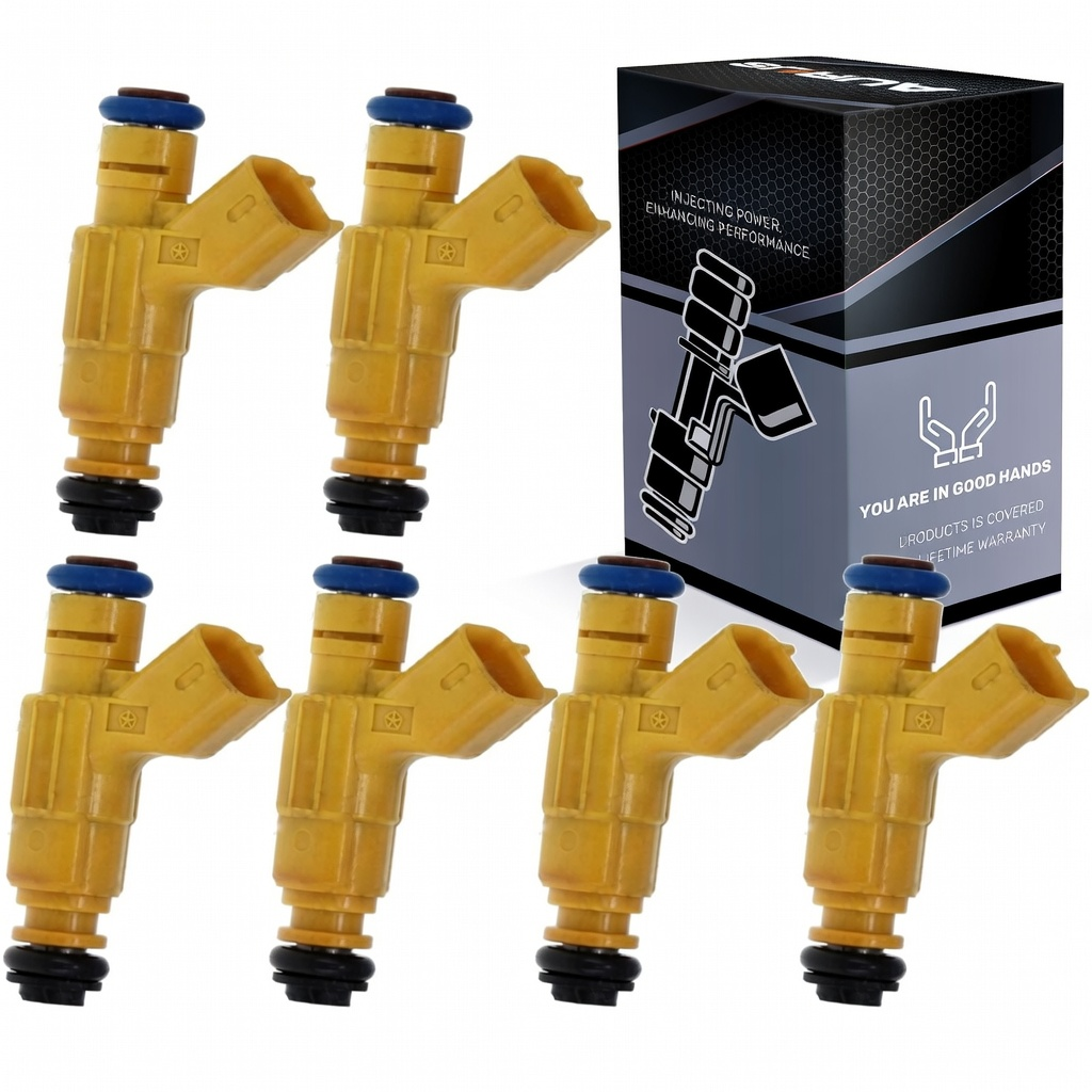 Aurus OEM Set of 4 Fuel Injectors for 2004 2005 2006 2011 Ford Ranger Mazda B2300 2.3L 0280156205 — view 1