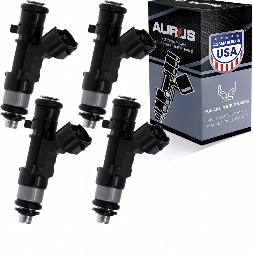 Aurus OEM Set of 4 Fuel Injectors for 2004-2010 Volkswagen Beetle Golf Jetta Wagon 2.0 0280158026