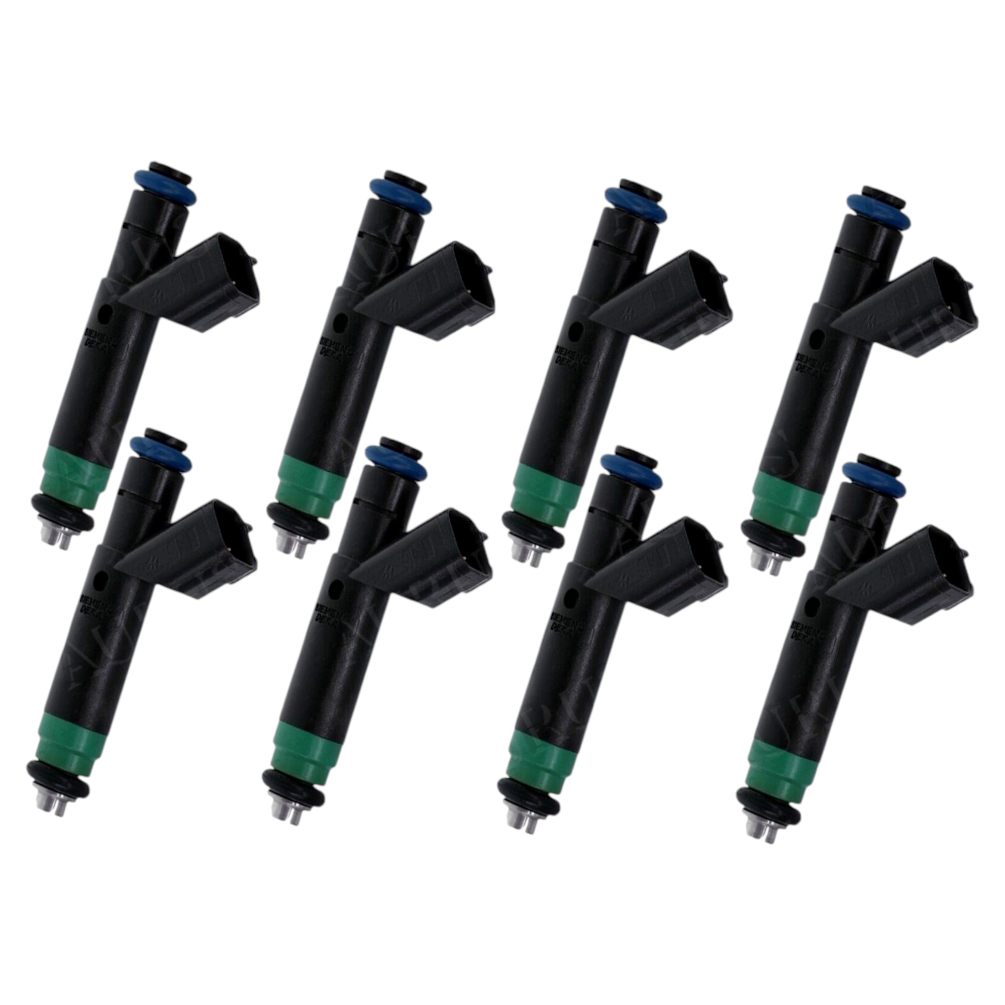 Siemens OEM Set of 8 Fuel Injectors for 2004-2007 Jeep Dodge Mitsubishi Chrysler 4.7L V8 53032704AB