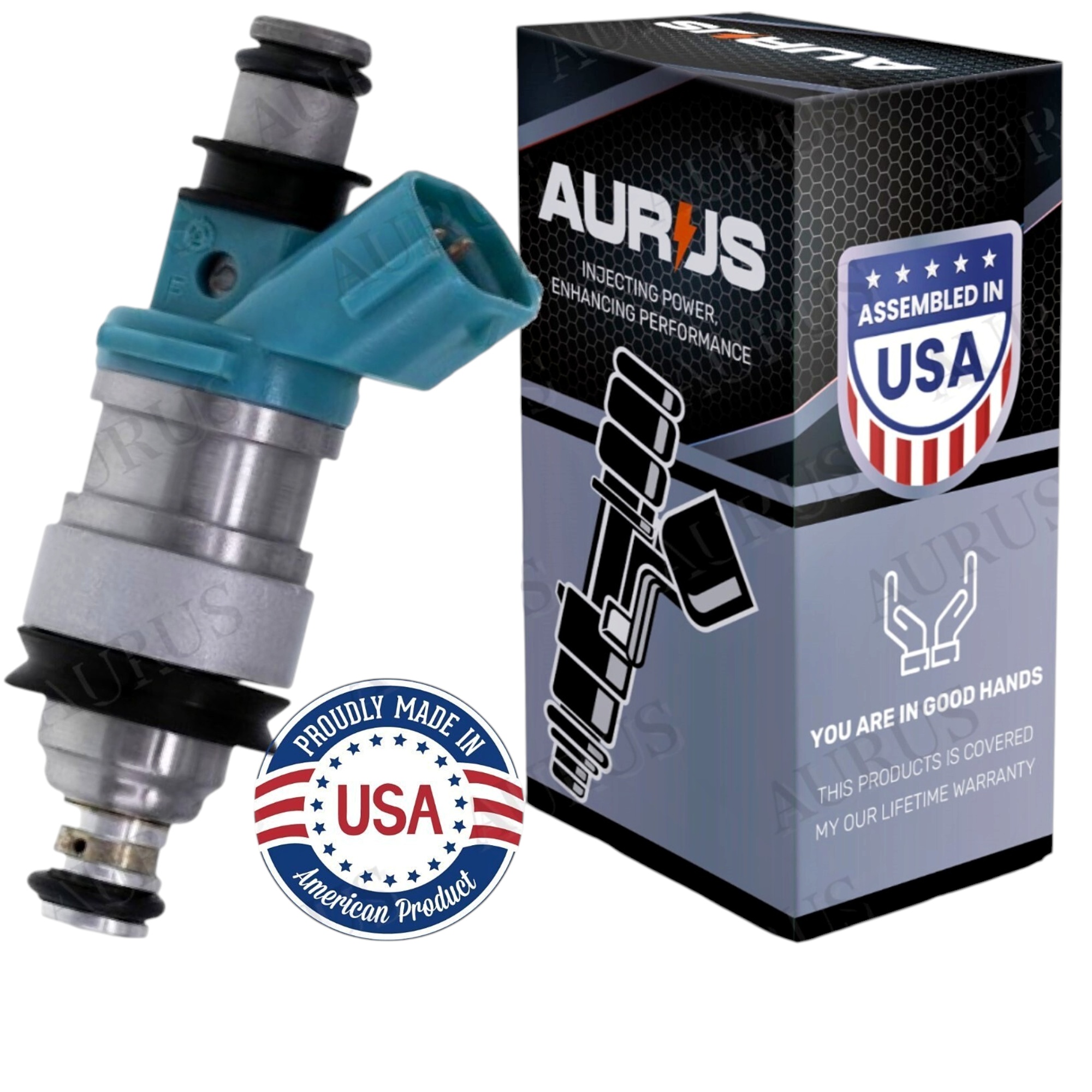 Aurus OEM Set of 6 Fuel Injectors for 1994-2003 Toyota Solara Sienna Camry Avalon Lexus ES 3.0 V6 23250-20010