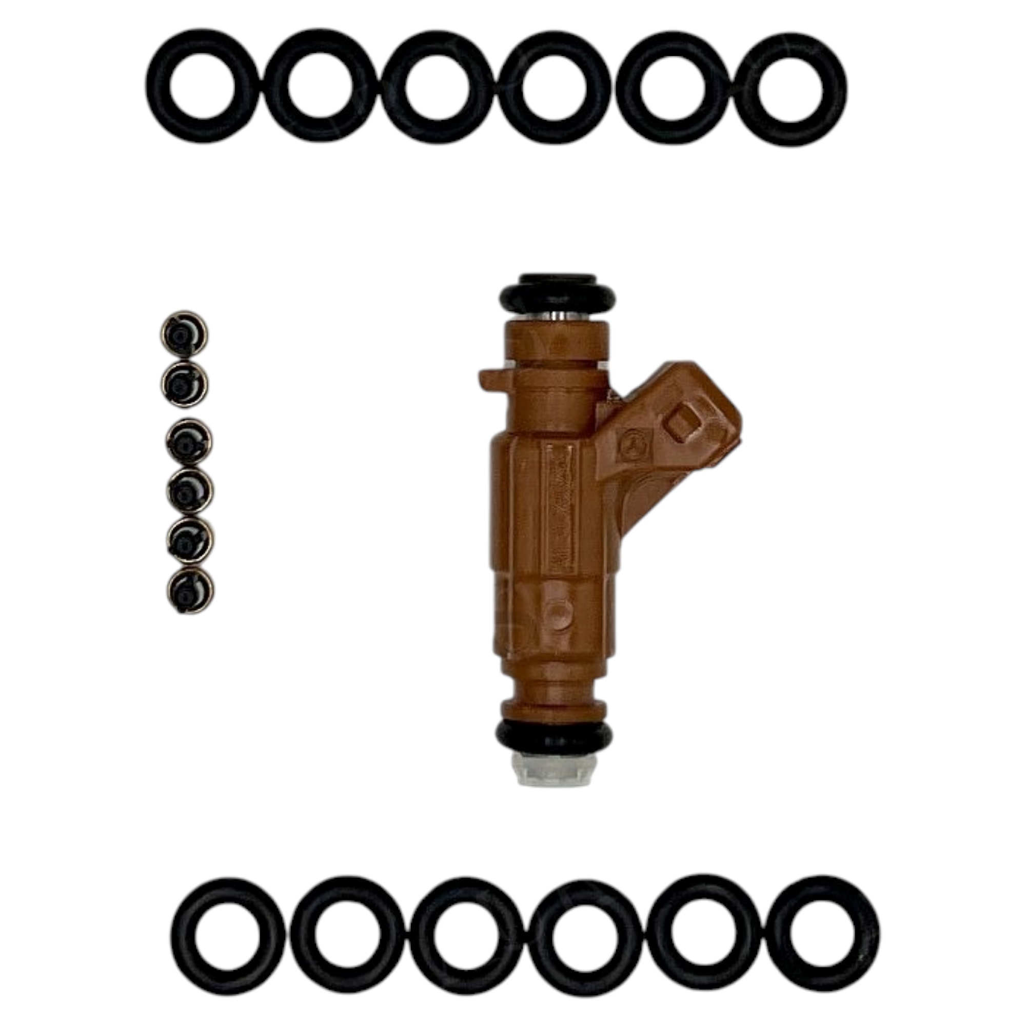 Aurus OEM Set of 6 Fuel Injector Repair Kits for 2003-2005 Mercedes-Benz C240 CLK320 E320 ML350 S350 0280156016