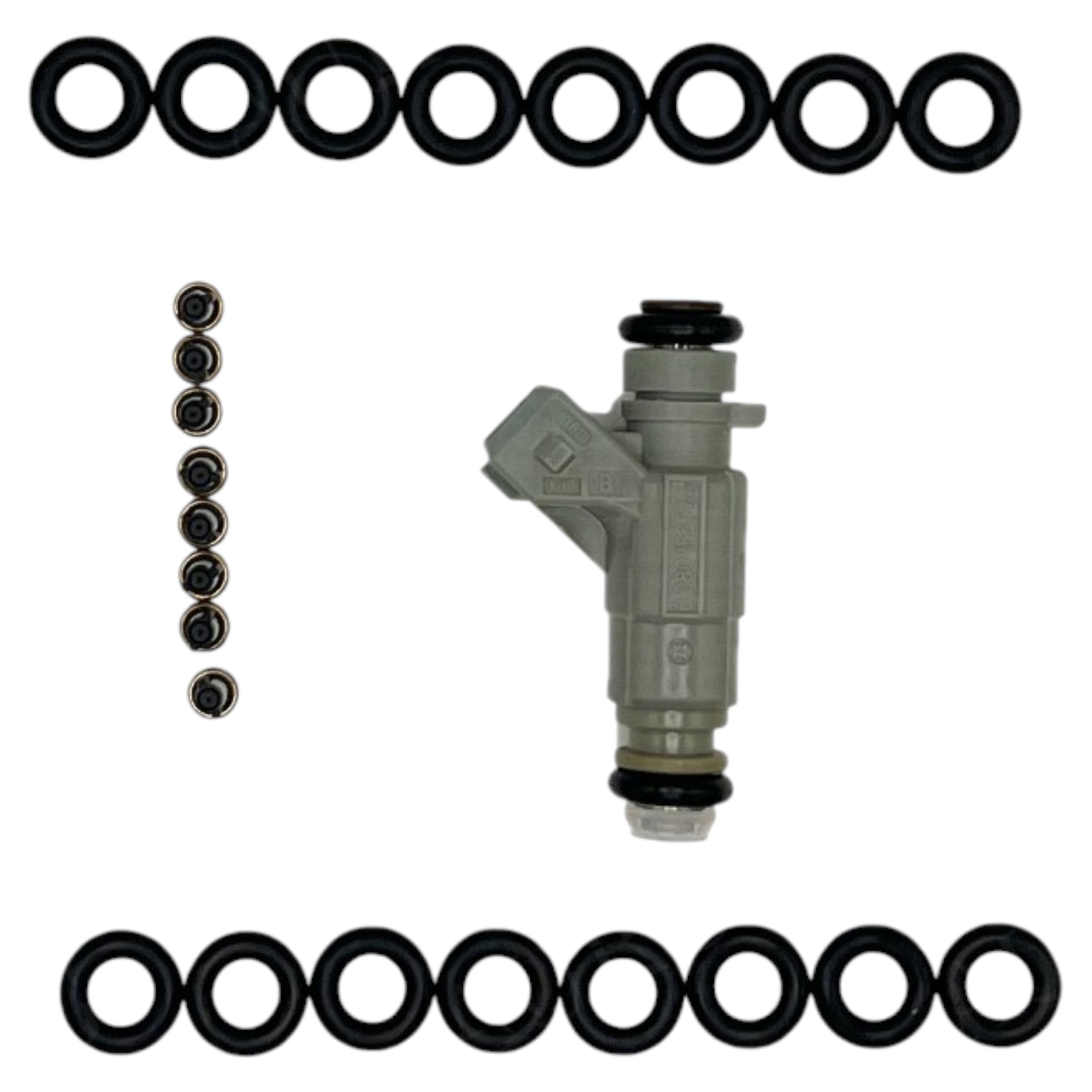 Aurus OEM Set of 8 Fuel Injector Repair Kits for 1999-2000 Mercedes CLK430 E430 ML430 SL500 S430 CL500 0280155744