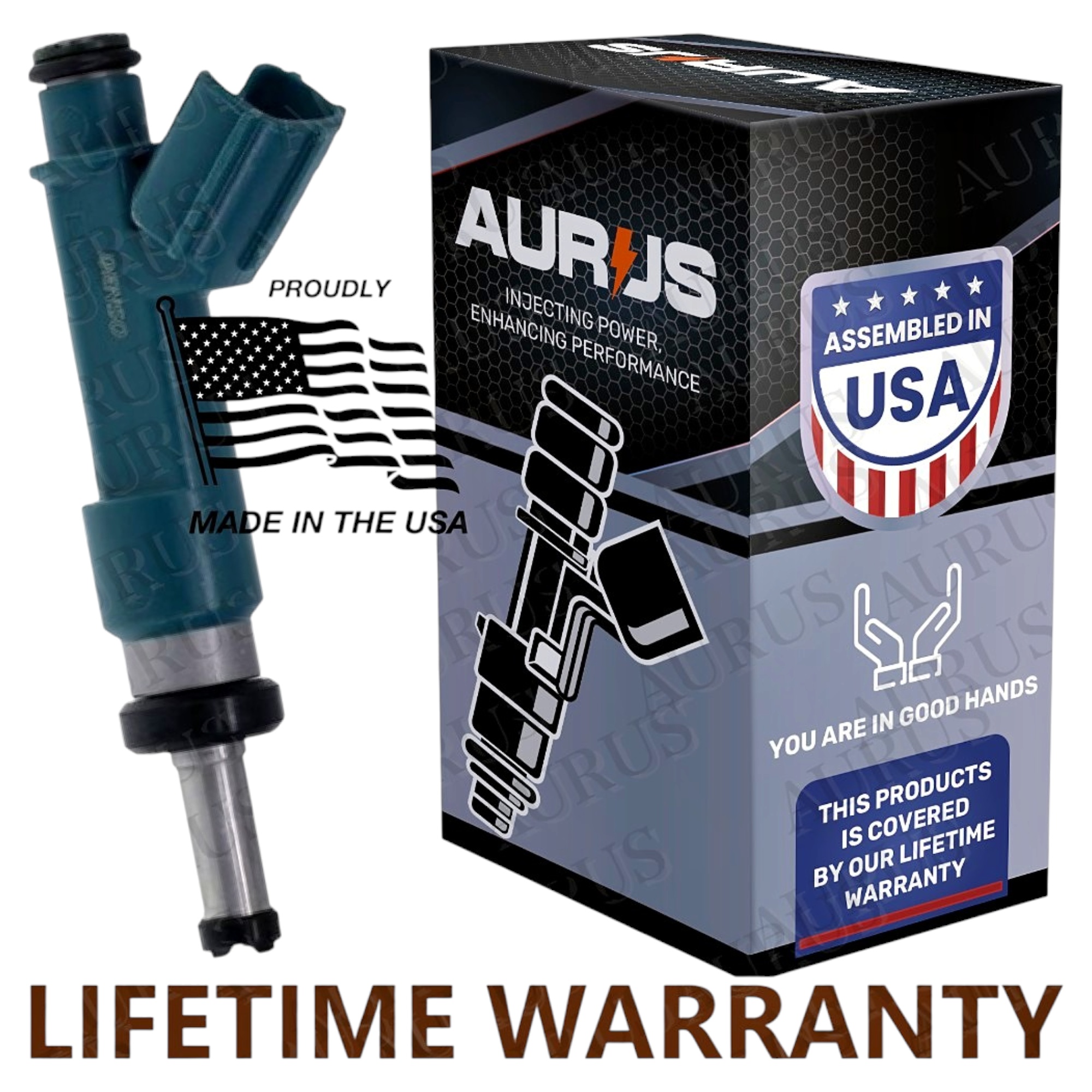 Aurus OEM Fuel Injector for 2010-2015 Toyota Prius Lexus CT200h 1.8L I4 HYBRID 23250-37021