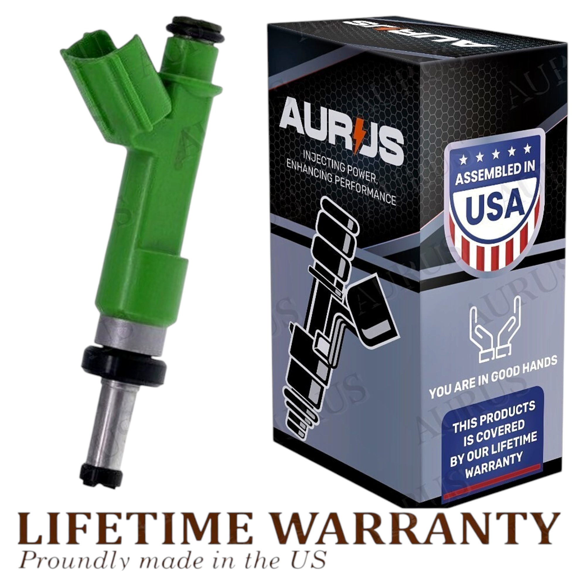 Aurus OEM Fuel Injector for 2009-2019 Toyota Camry RAV4 Highlander Venza Avalon 23250-0V010