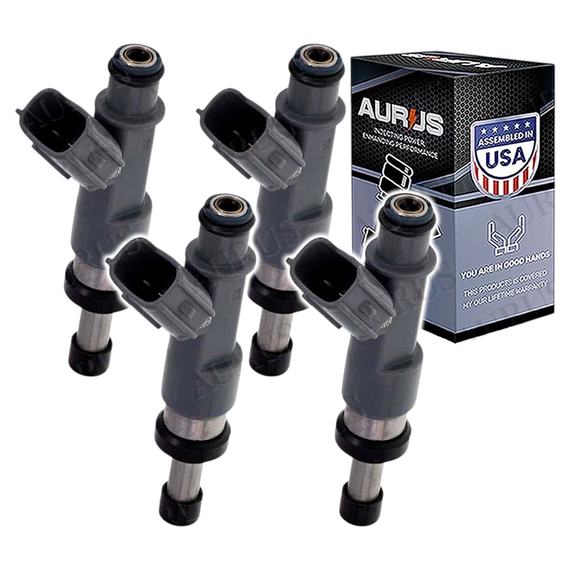 Aurus OEM Set of 4 Fuel Injectors for 2005-2016 Toyota Tacoma 4Runner Hiace Hilux 23250-75100
