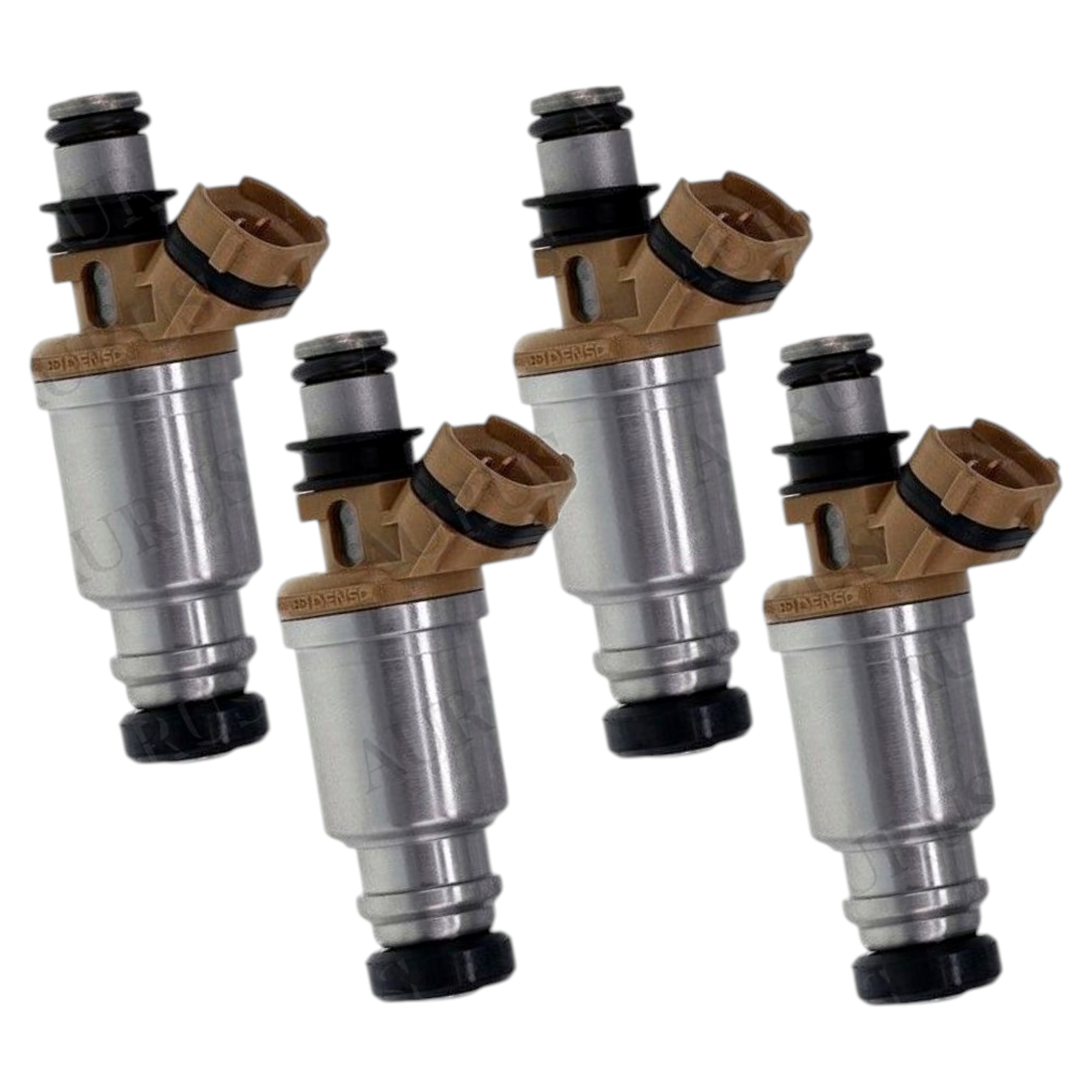 Denso OEM Set of 4 Fuel Injectors 23250-16150 for 1993-1997 Geo Prizm Toyota Corolla 1.6 I4 — view 1