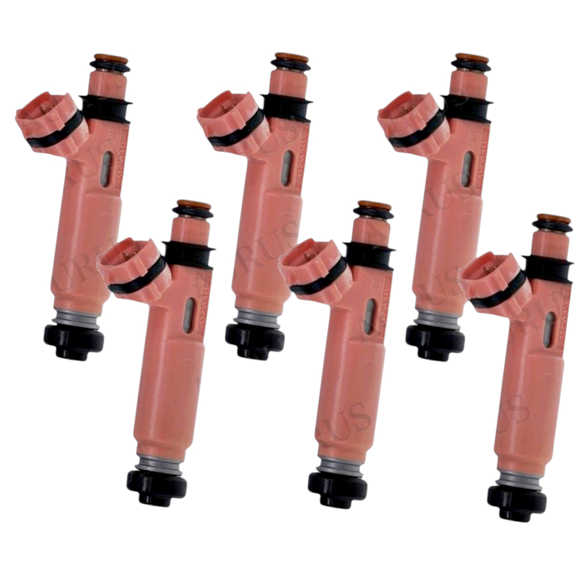 Aurus OEM Set of 6 Fuel Injectors for 2002-2008 Toyota Highlander Solara Camry Lexus RX ES 23250-20030