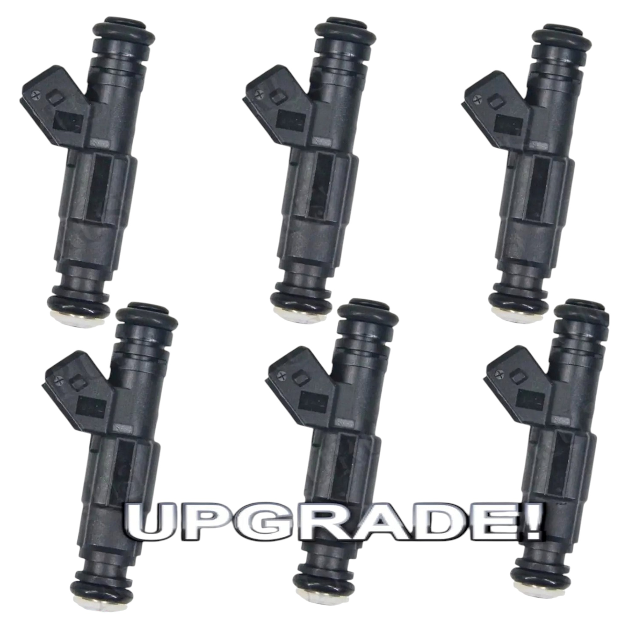 Aurus OEM Set of 6 Fuel Injectors for 1993-1998 Jeep Grand Cherokee Wrangler TJ 4.0L I6 53030778 — view 1