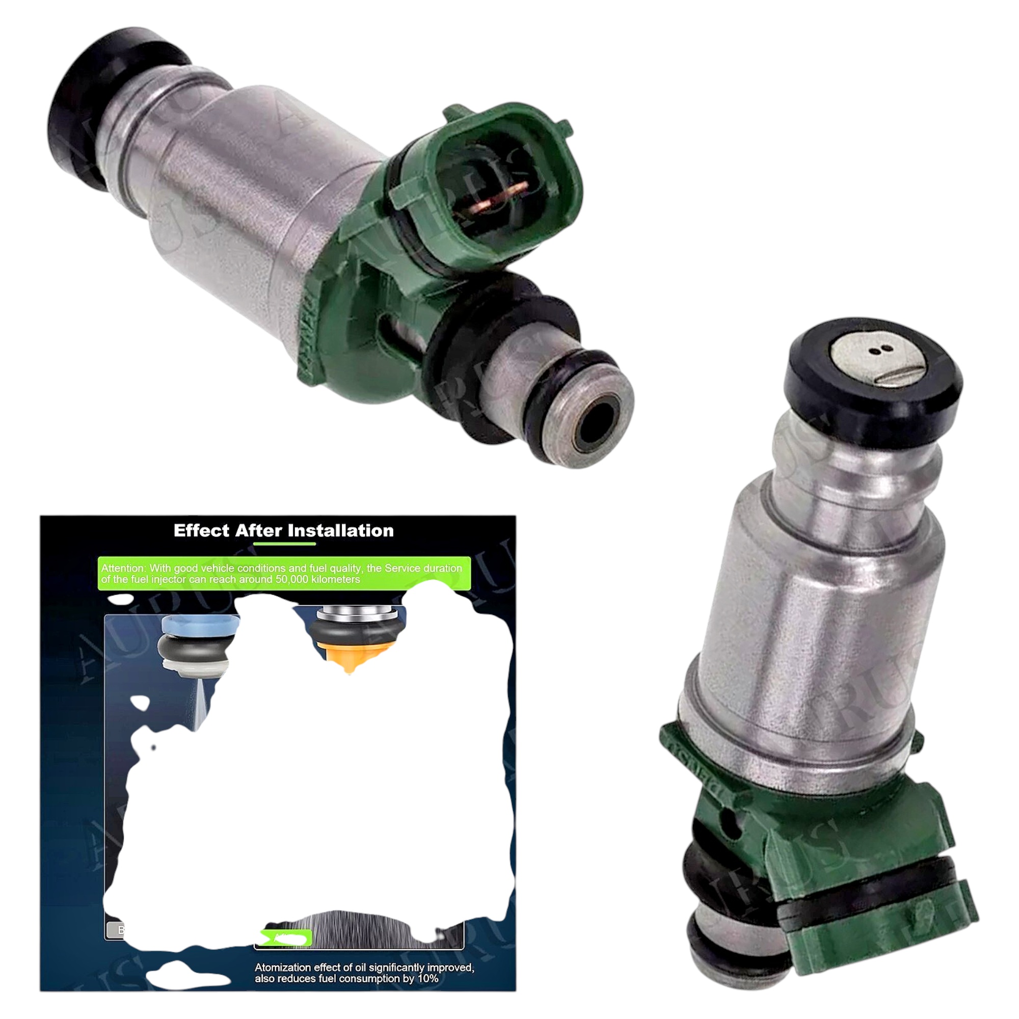 Aurus OEM Set of 4 Fuel Injectors for 1993-2000 Toyota Rav4 Solara Camry MR2 Celica 23250-74100 thumbnail 2