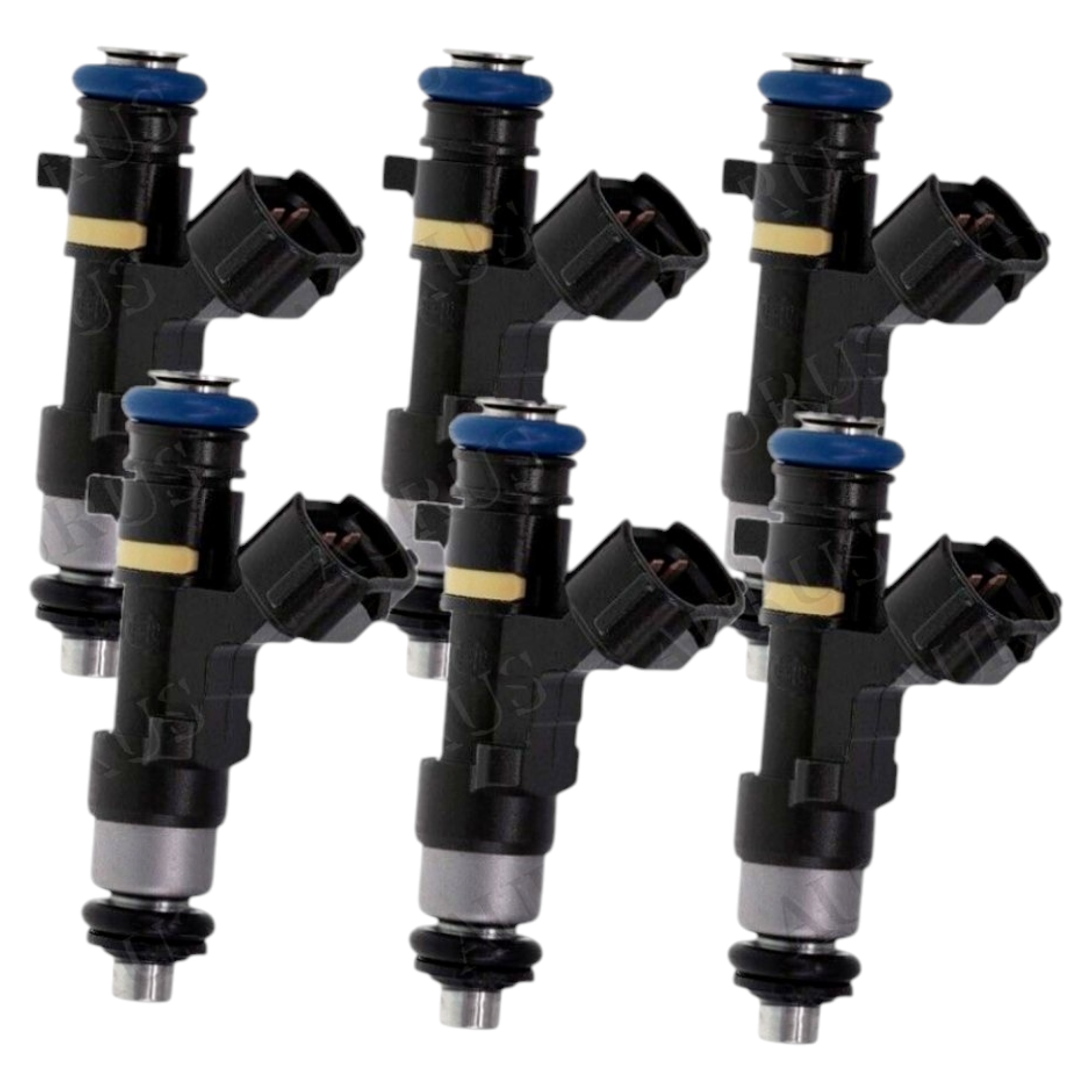Aurus OEM Set of 6 Fuel Injectors for 2003-2009 Nissan Quest Maxima Altima Murano 3.5L 0280158005