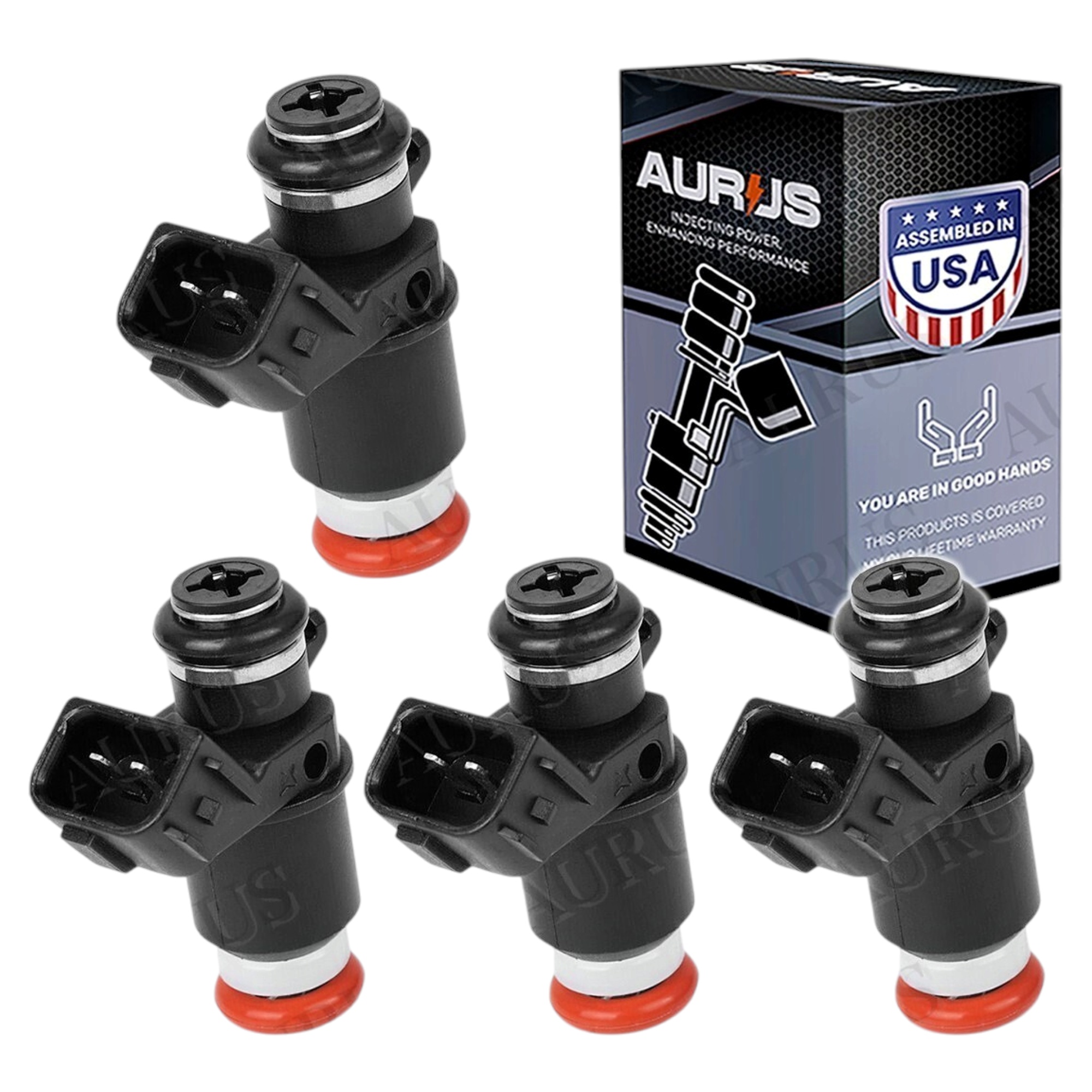 Aurus OEM Set of 4 Fuel Injectors for 2001-2005 Honda CIVIC 1.7L 2001-2005 Acura EL D17A1