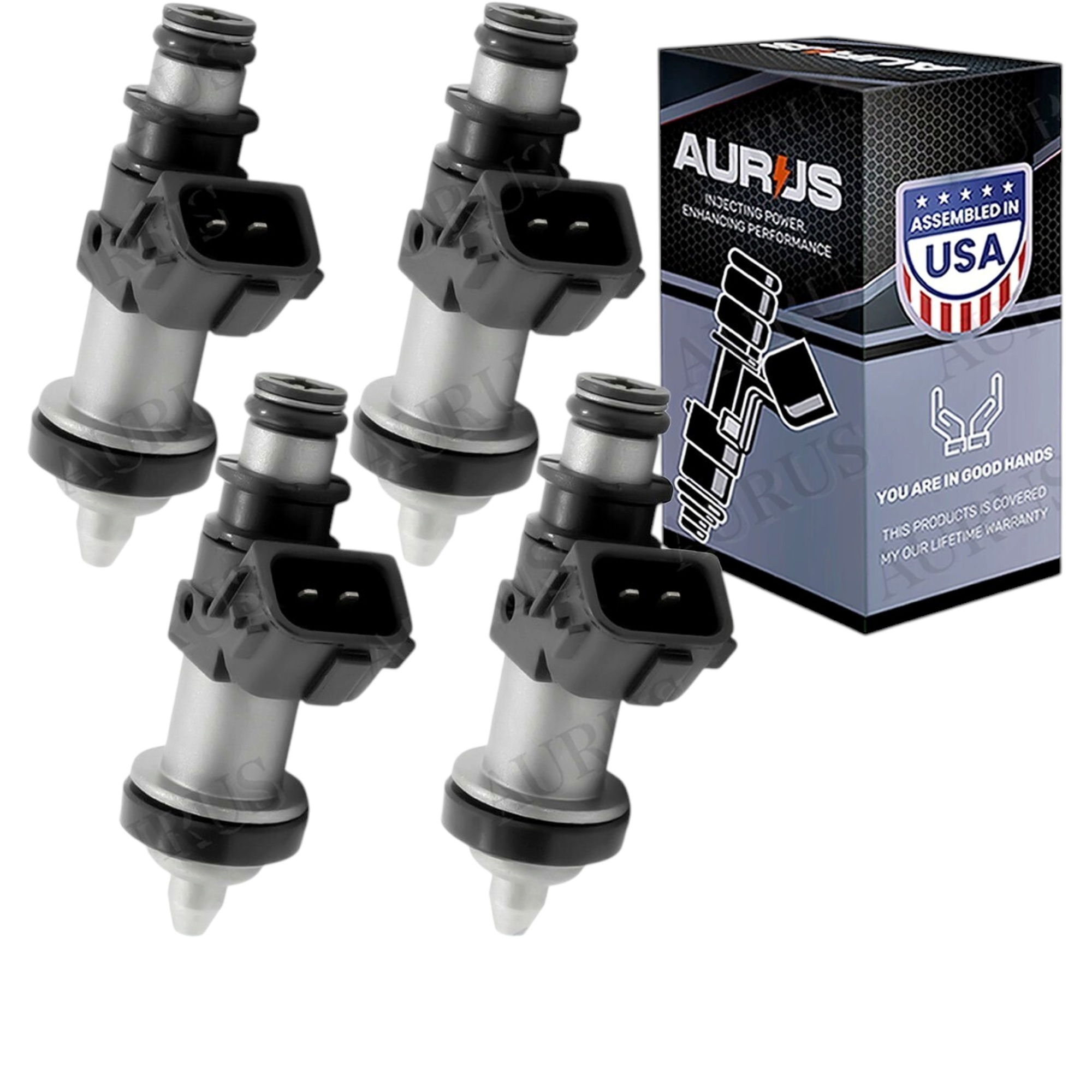 Aurus OEM Set of 4 Fuel Injectors 4pcs For 1999-2001 Honda CRV 2.0L I4 06164 PCA 000 06164-PCA-000 — view 1