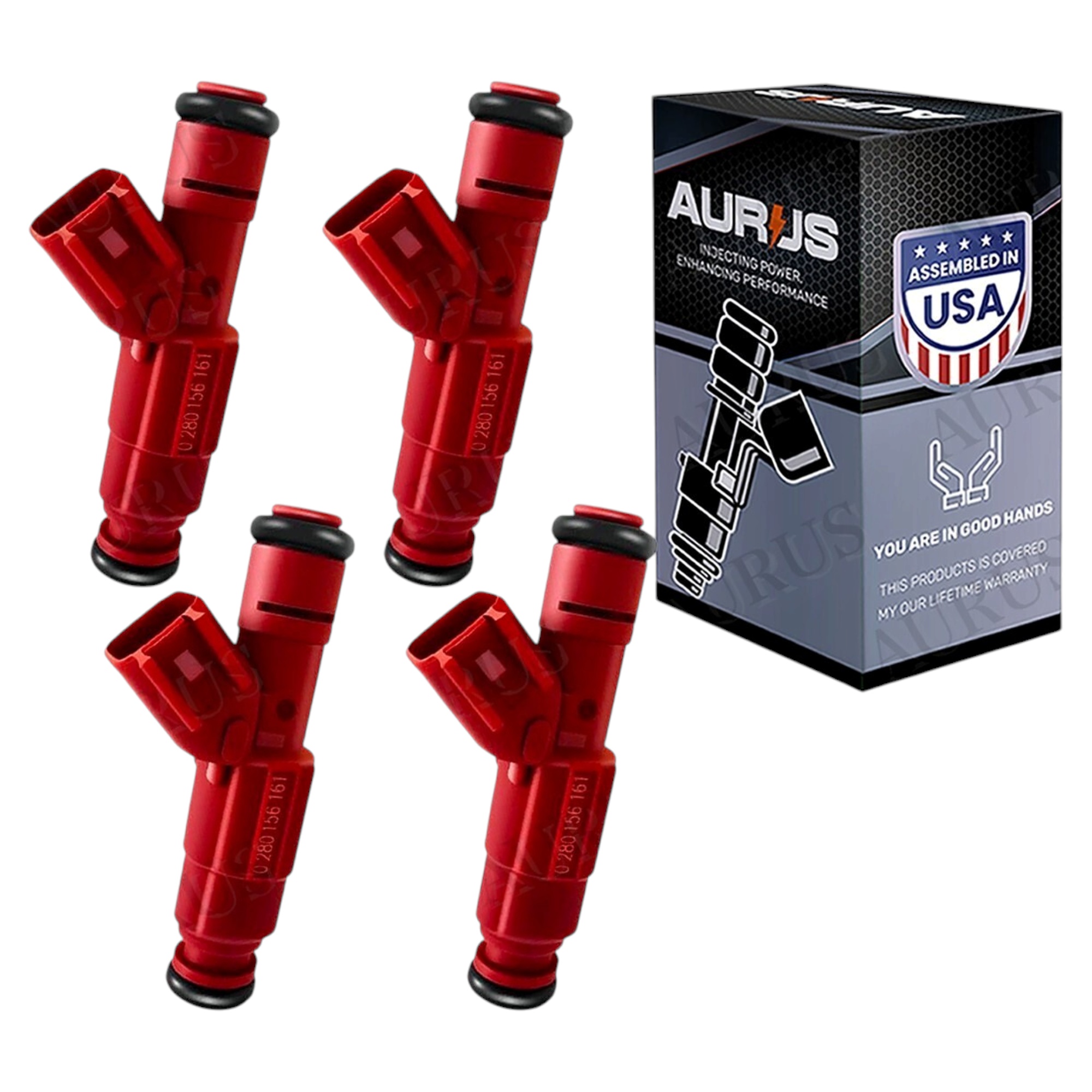 Aurus OEM Set of 4 Fuel Injectors FOR03-09 Mercury Milan Ford Focus Fusion2.0 2.3 I4 0280156161