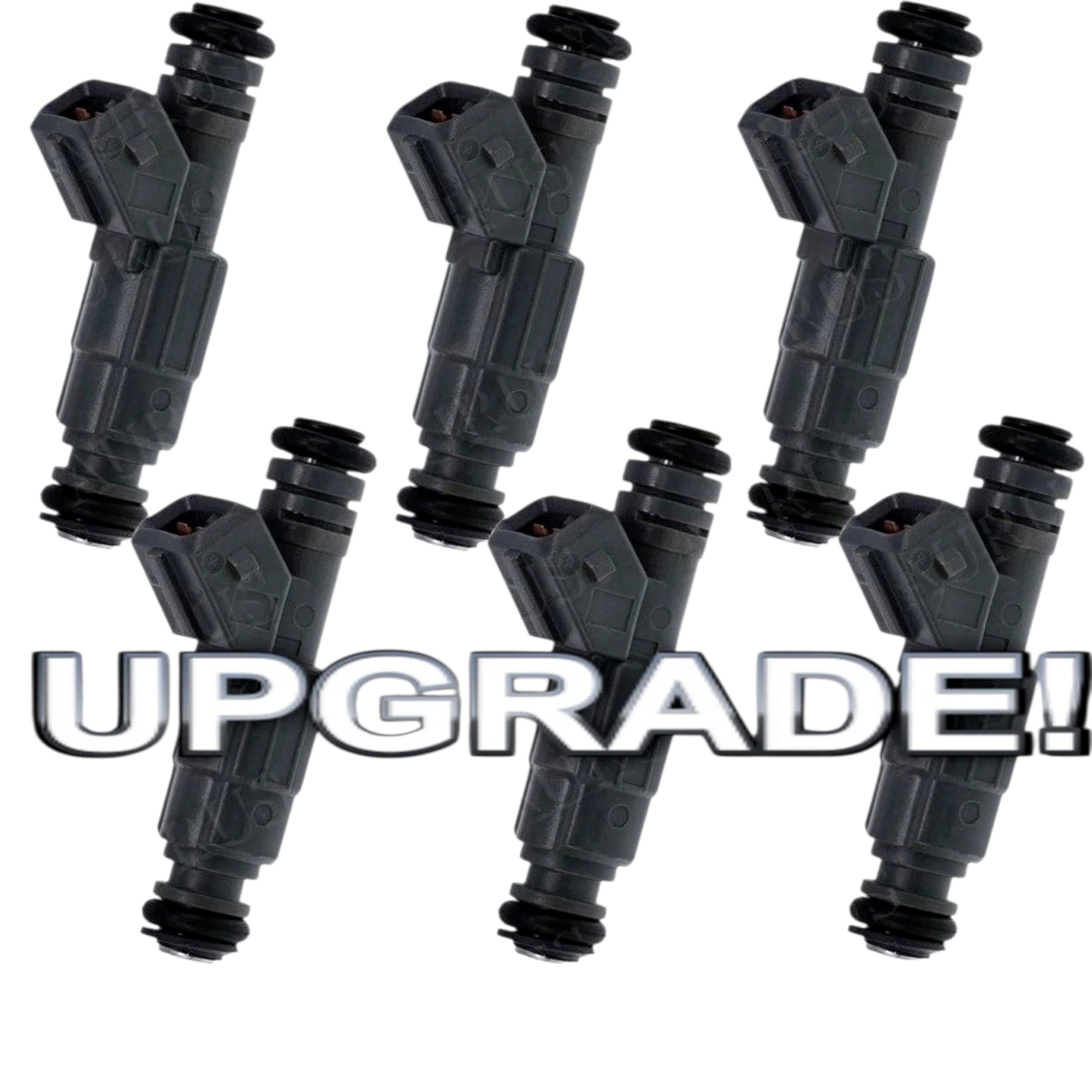Bosch OEM Set of 6 Fuel Injectors 27LB Fuel Delivery and Engine Efficiency 4 HOLE for 1993-1998 Jeep 4.0L — view 1