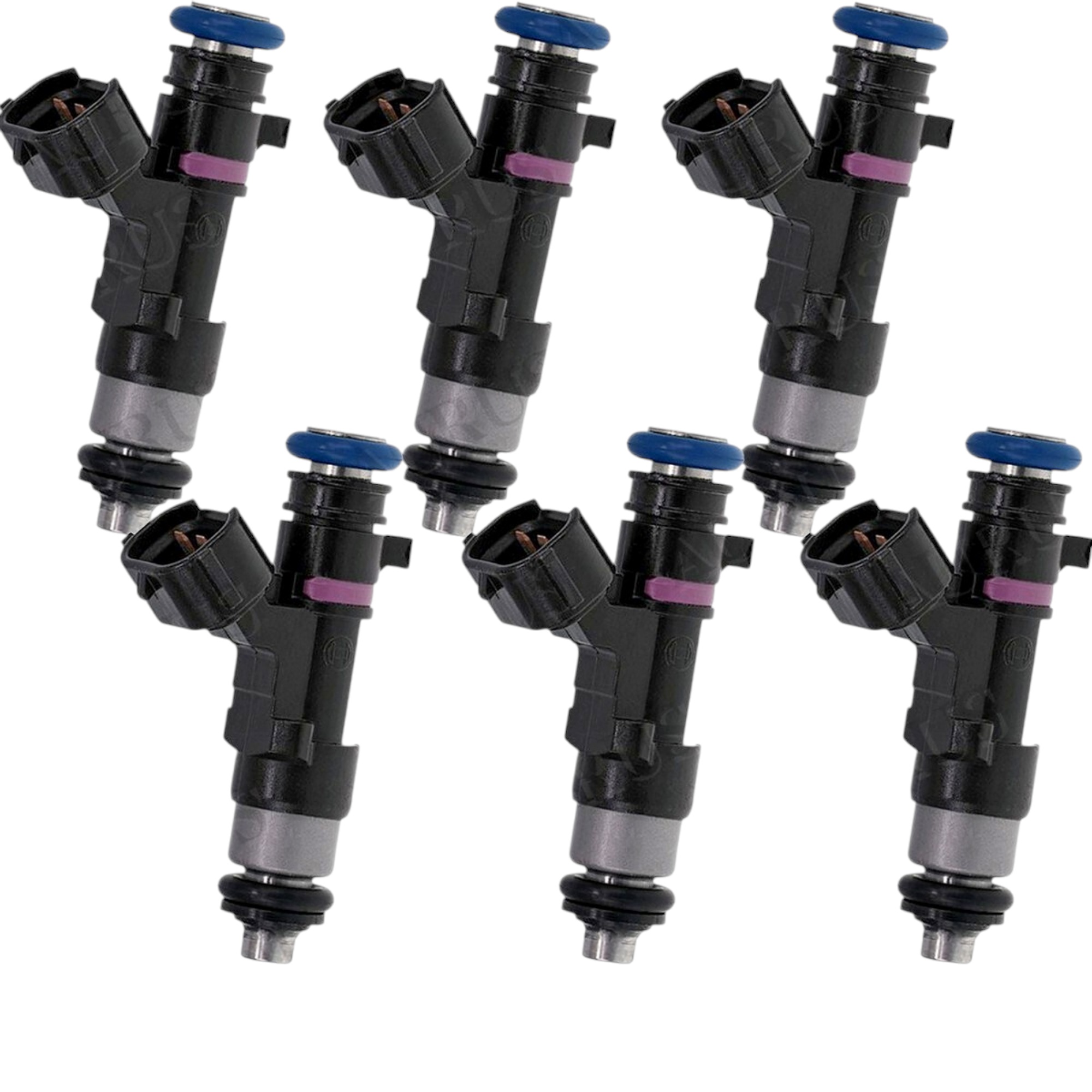 Aurus OEM Set of 6 Fuel Injectors for 2005-2019 Nissan Frontier NV1500 2500 3500 XTerra 0280158007