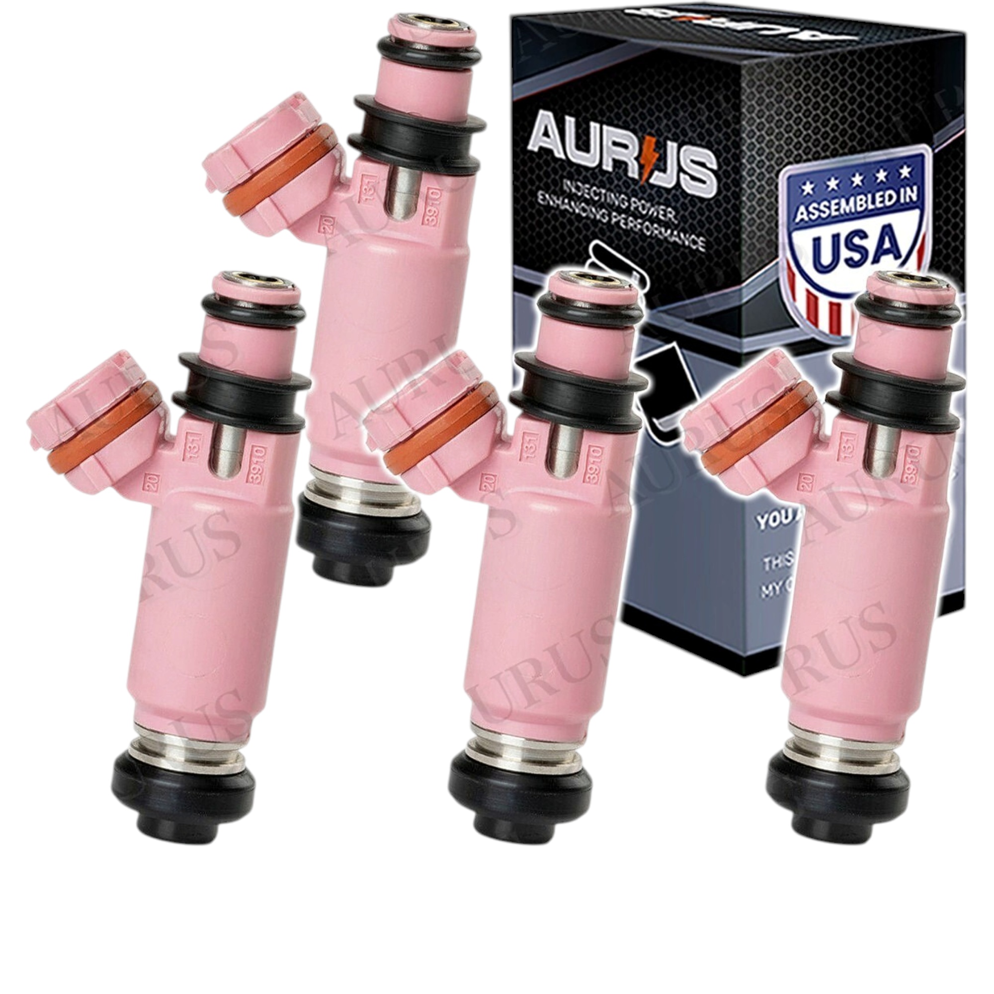 Aurus OEM Set of 4 Fuel Injectors for 2001-2006 Subaru Forester Impreza Legacy 2.0 2.5L 195500-3910 — view 1