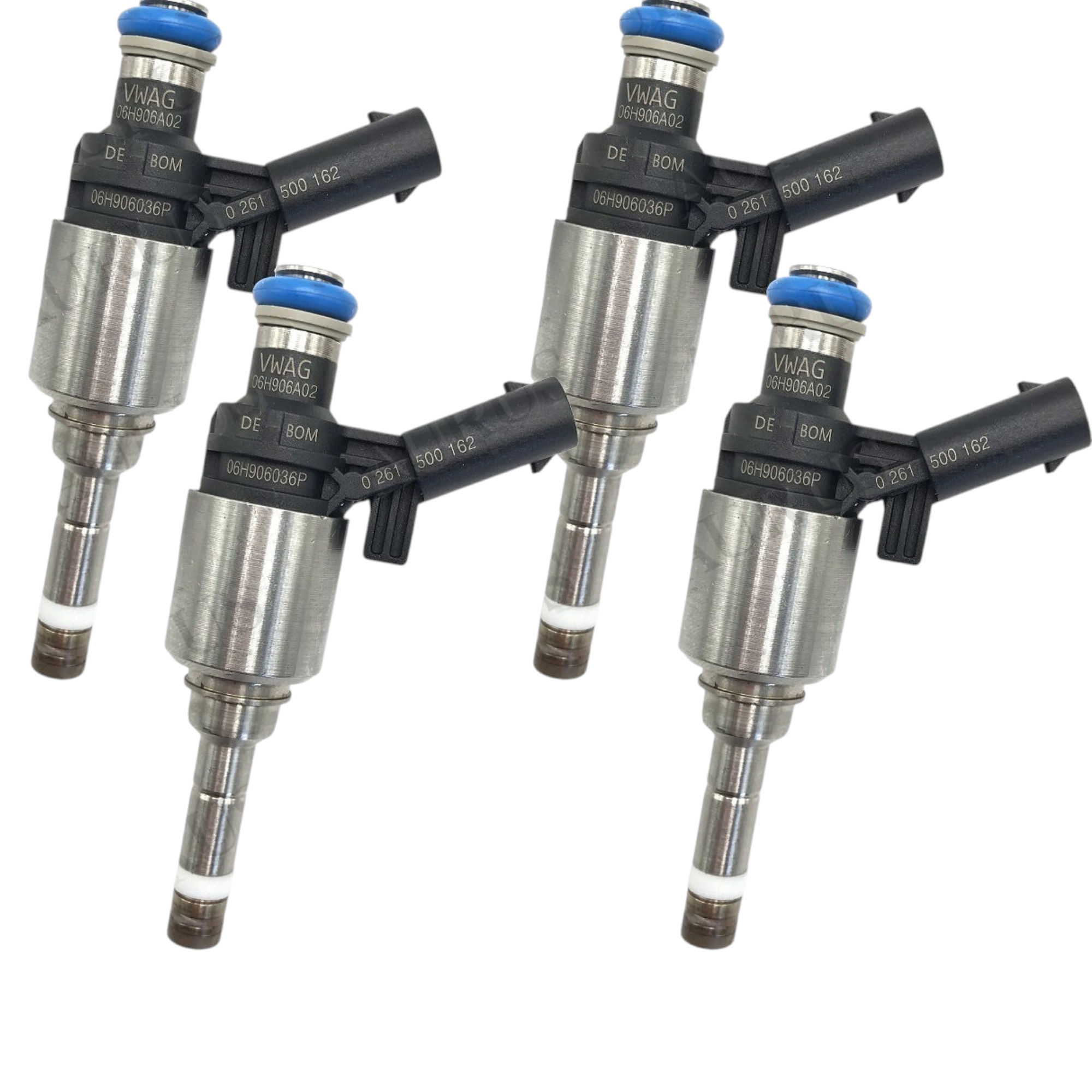 Aurus OEM Set of 4 Fuel Injectors for 2008-2018 Volkswagen Beetle Jetta Passat Tiguan 06H906036P