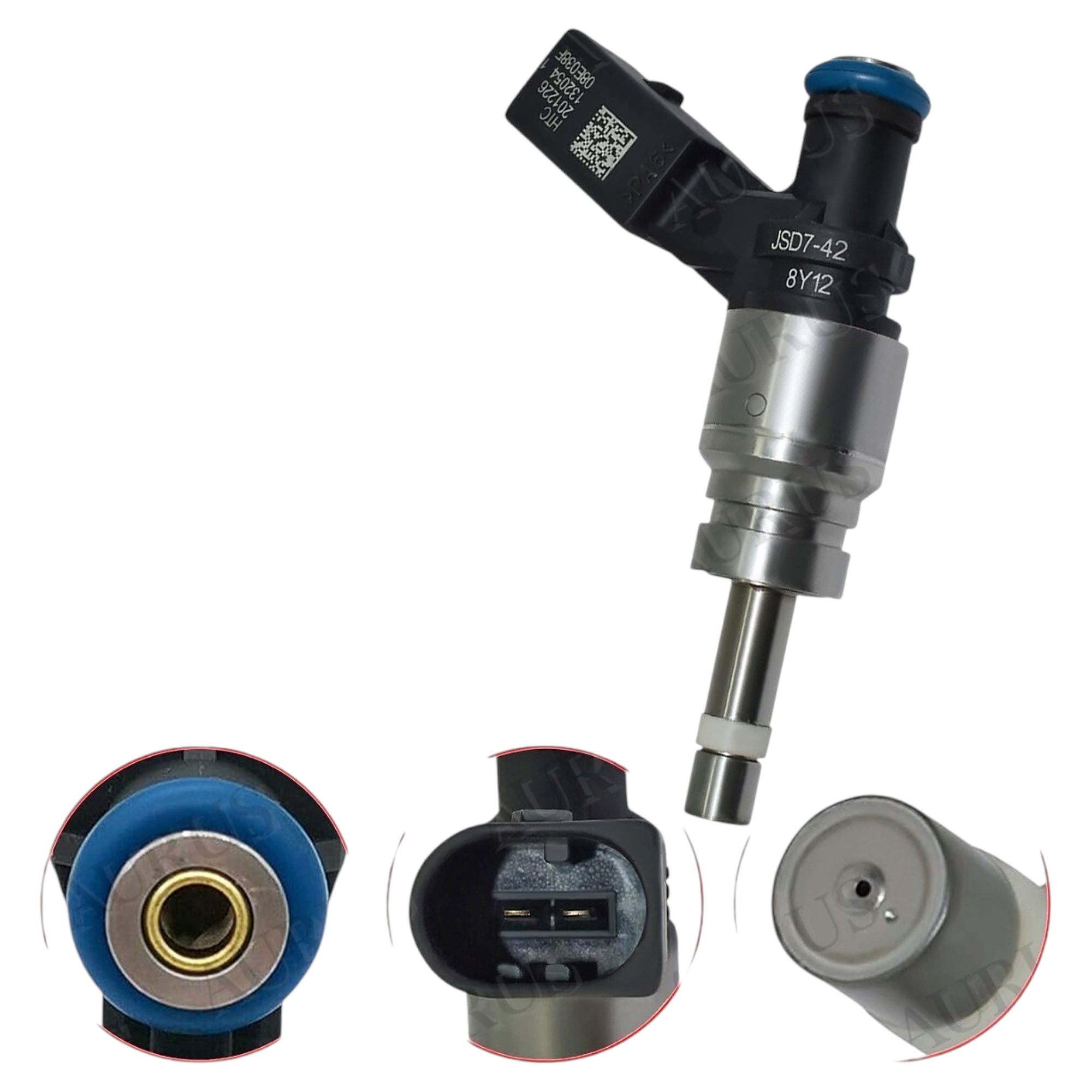 Hitachi OEM Set of 6 Fuel Injectors for Audi 2005-2012 A4 A5 A6 Quattro Q5 S4 S6 S8 V8 06E906036F