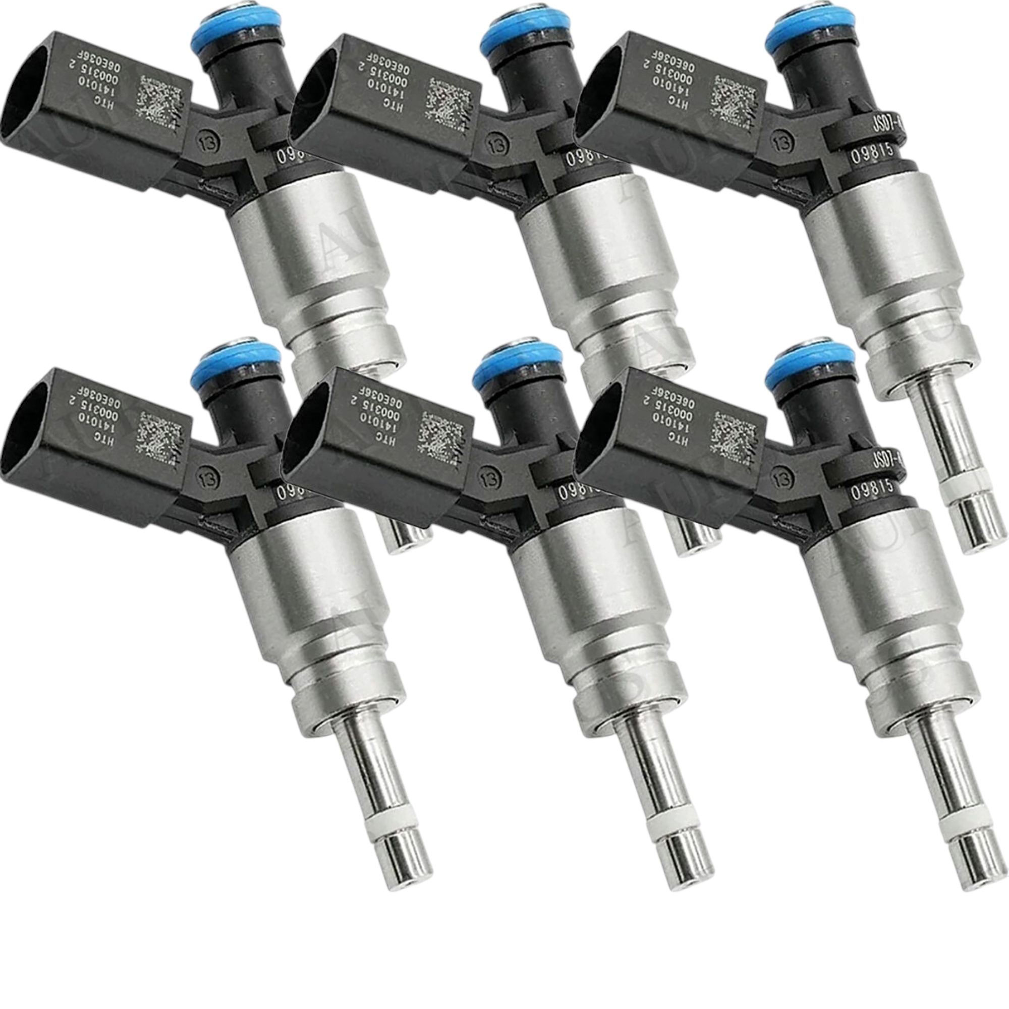 Aurus OEM Set of 6 Fuel Injectors for Audi 2005-2012 A4 A5 A6 Quattro Q5 S4 S6 S8 06E906036F thumbnail 4