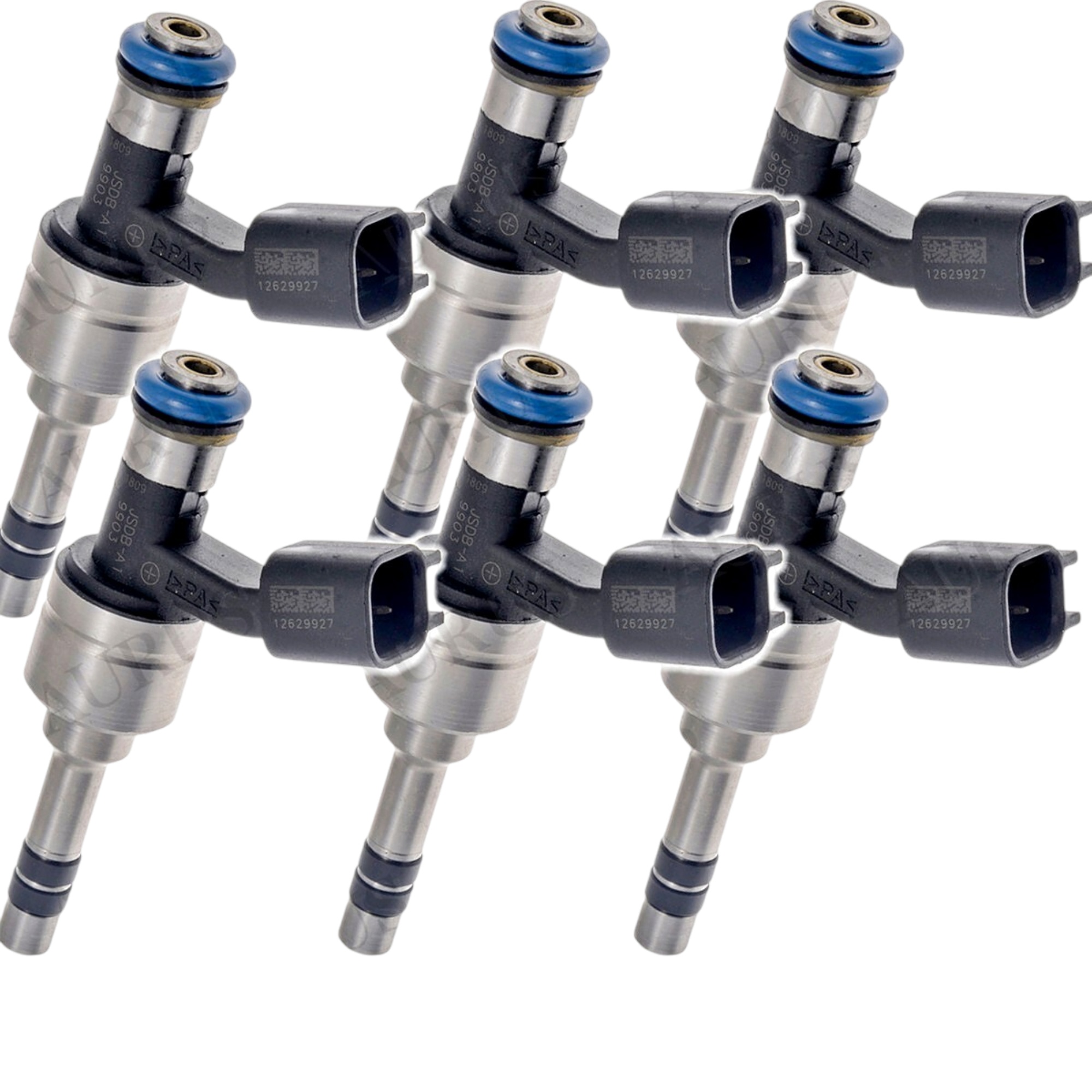ACDelco GM OEM Set of 6 Fuel Injectors for 2010 11 Buick Chevrolet GMC SAAB Cadillac 3.0L 12629927