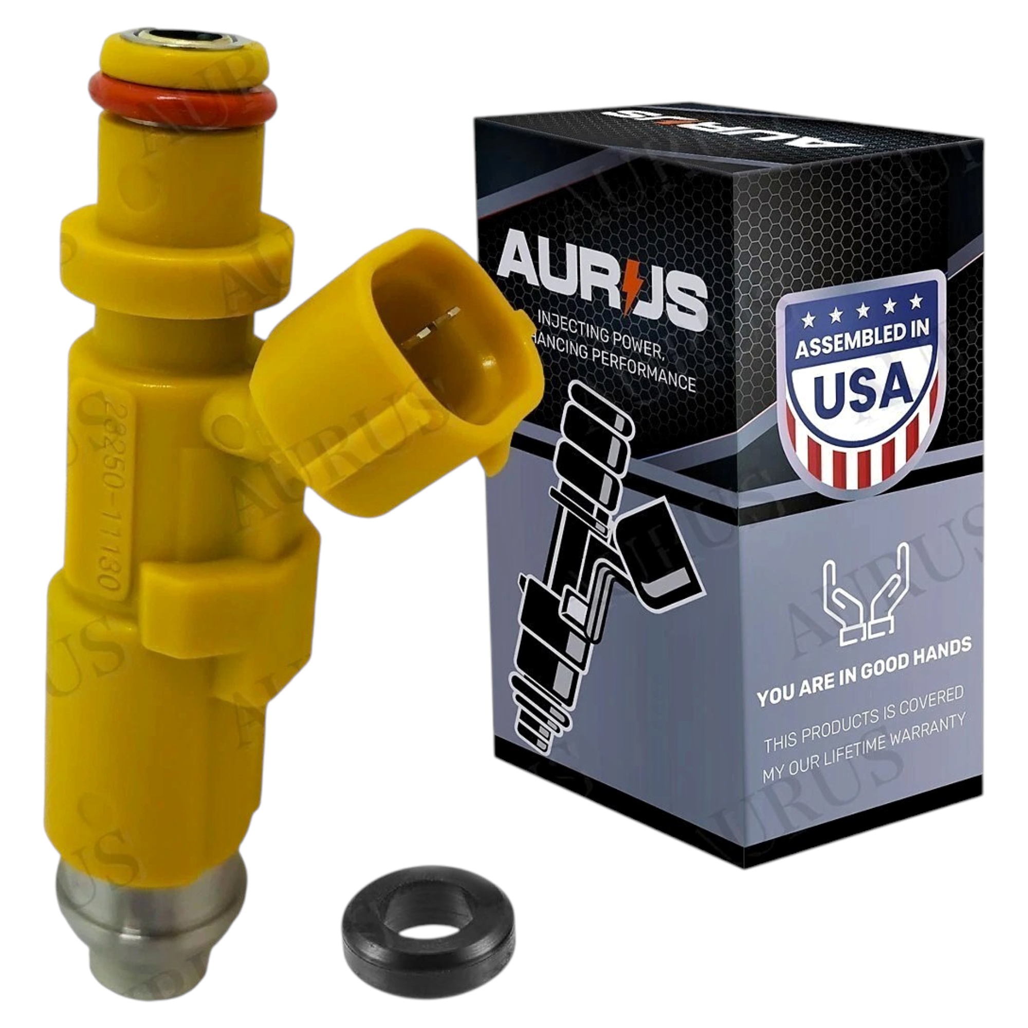Aurus OEM Fuel Injector for 1995-2004 Toyota Corolla 1.6L 1.8L 23250-11130 — view 1