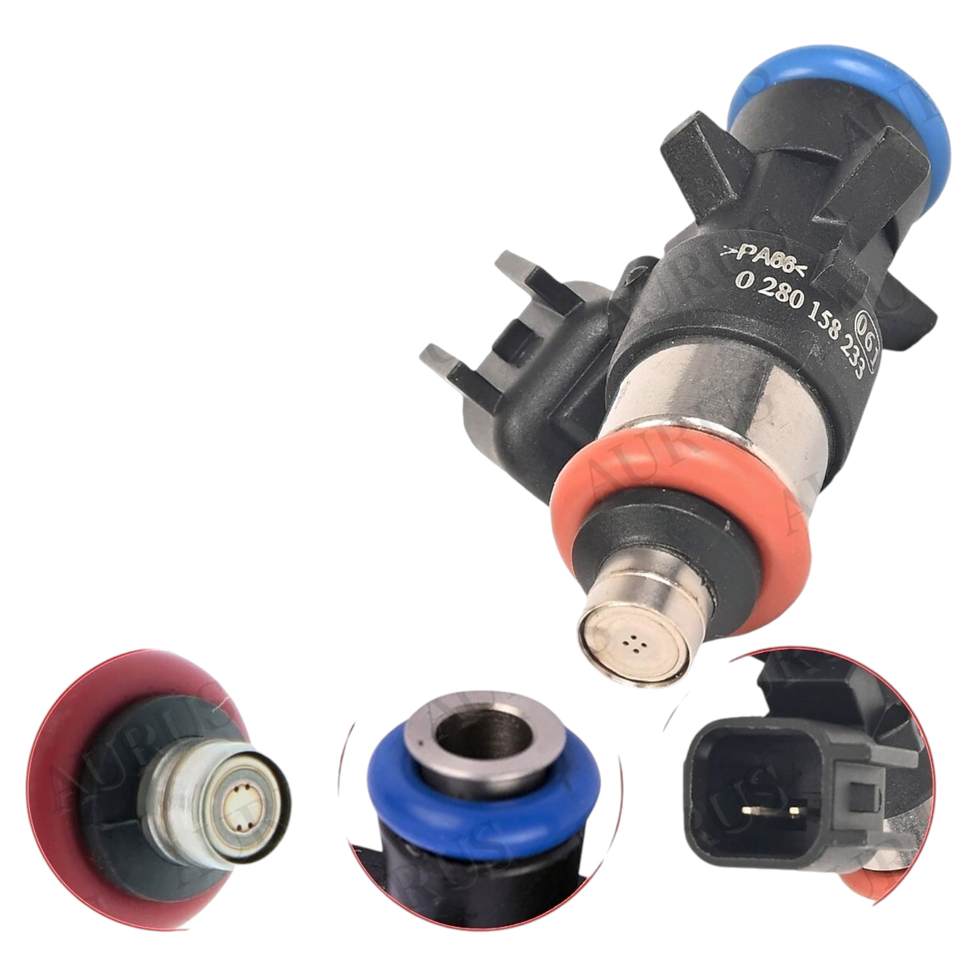 Aurus OEM Set of 6 Fuel Injectors for 2011-2019 Chrysler Dodge Jeep Ram Volkswagen 3.6 0280158233