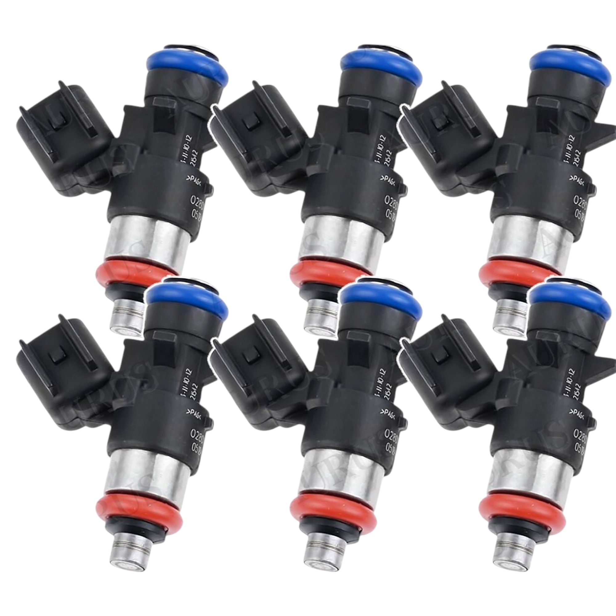Aurus OEM Set of 6 Fuel Injectors for 2011-2019 Chrysler Dodge Jeep Ram Volkswagen 3.6 0280158233 thumbnail 3