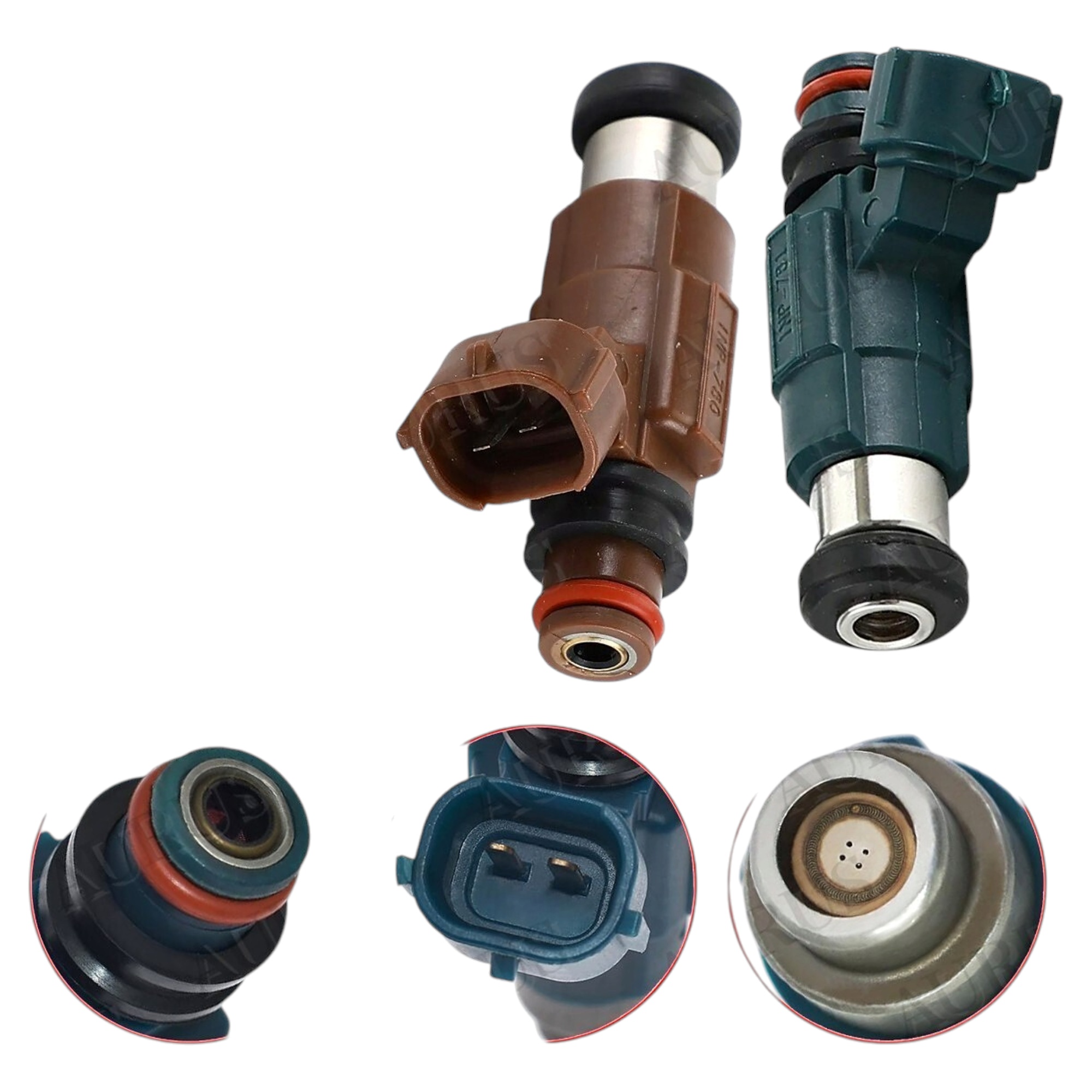 Aurus OEM Set of 4 Fuel Injectors for 1999 00 01 2002 Mazda 626 2.0L Protege 1.8L INP-781 INP-780 thumbnail 2
