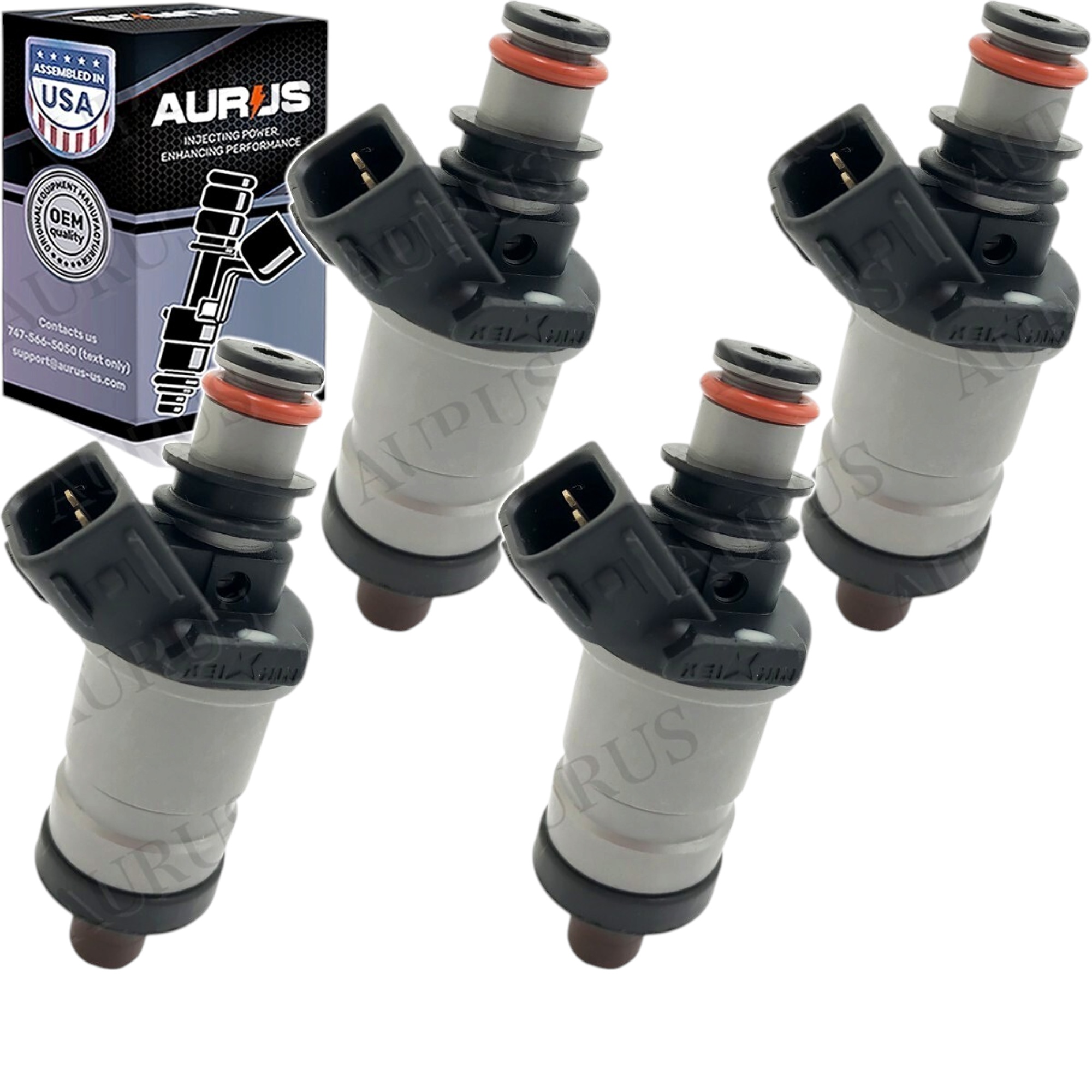 Aurus OEM Set of 4 Fuel Injectors for 1996 1997 1998 1999 2000 Honda Civic 1.6L I4 06164-P2A-000