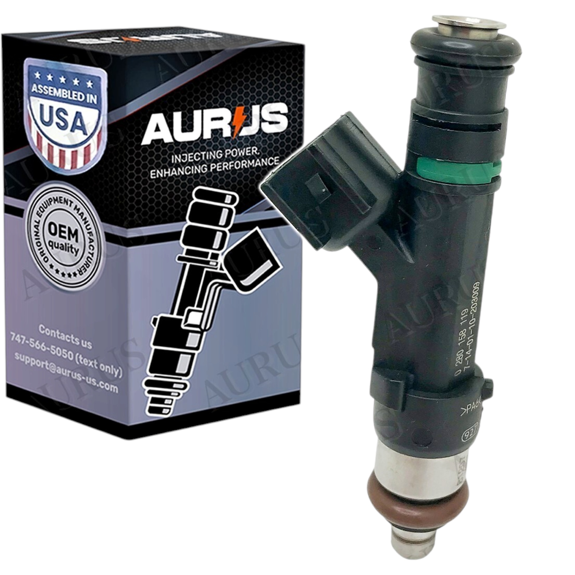 Aurus OEM Fuel Injector for 2003-2005 Ford F E150 F E250 F E350 5.4L 8cyl. 0280158044
