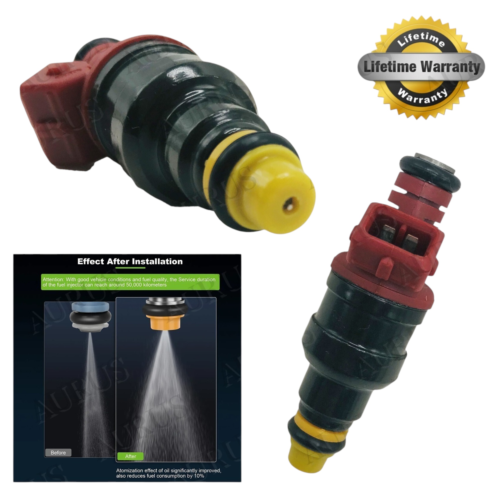 Aurus OEM Fuel Injector for 1994 Mazda B2300 2.3L I4 F57E-B2B F57E-B2C thumbnail 3