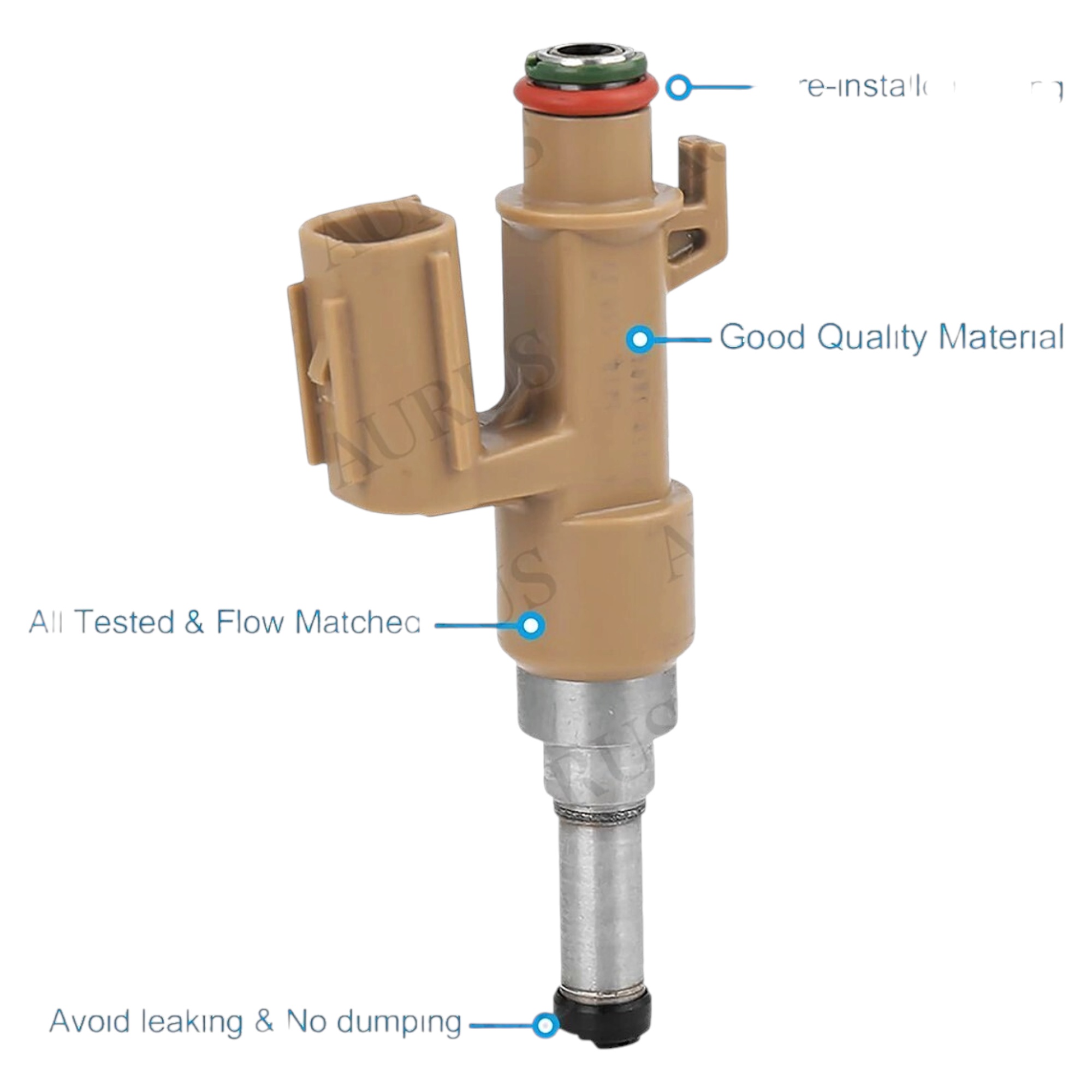 Aurus OEM Fuel Injector for 2008-2022 Toyota Sequoia 5.7L V8 23250-0S020 thumbnail 6