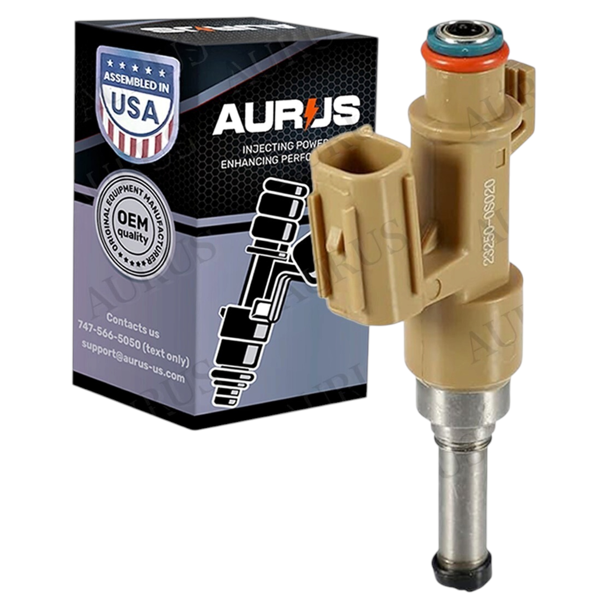 Aurus OEM Fuel Injector for 2013 2014-2021 Lexus LX570 5.7L V8 23250-0S020