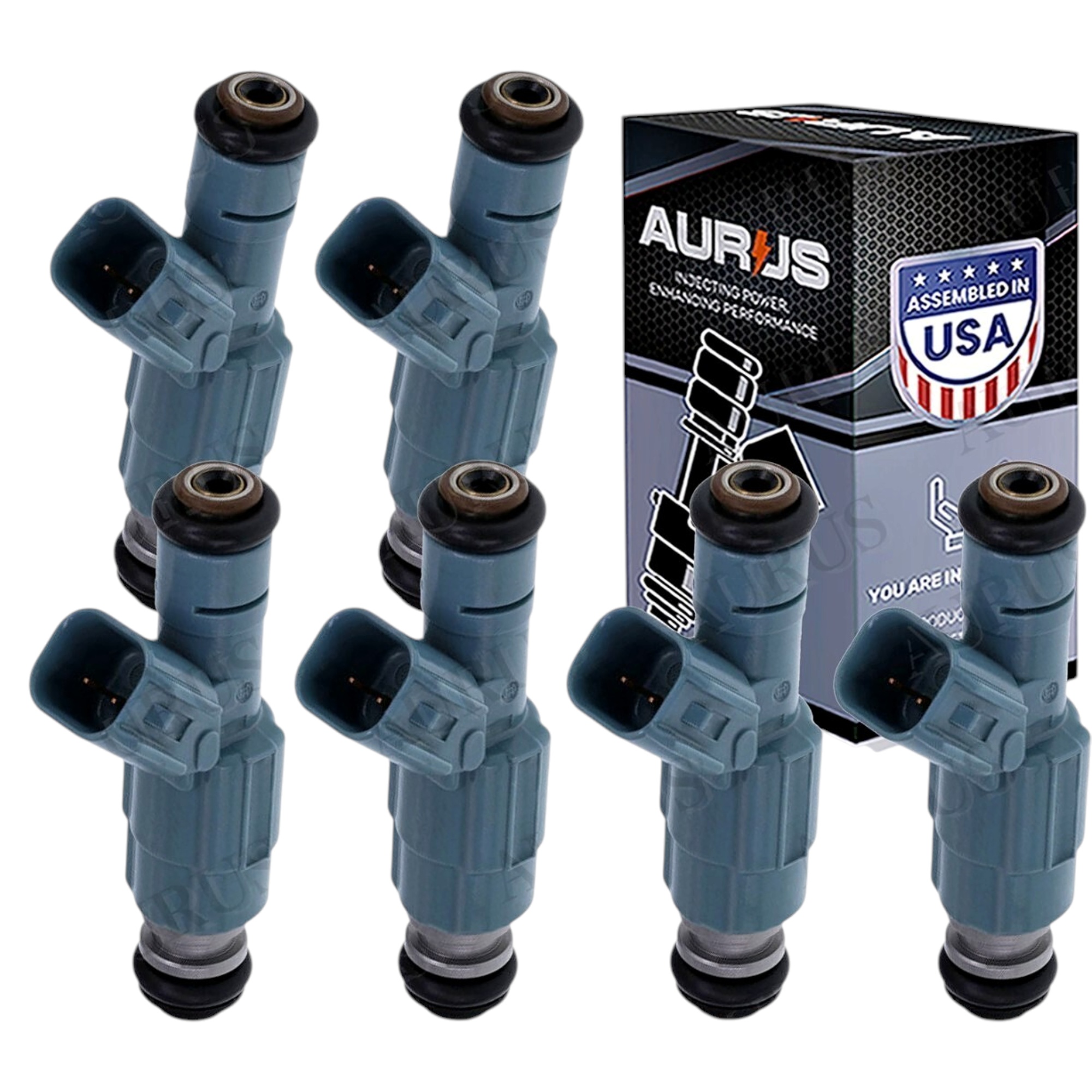 Aurus OEM Set of 6 Fuel Injectors for 1999 Mercury Sable 3.0L 0280155849 XF1E-A5B