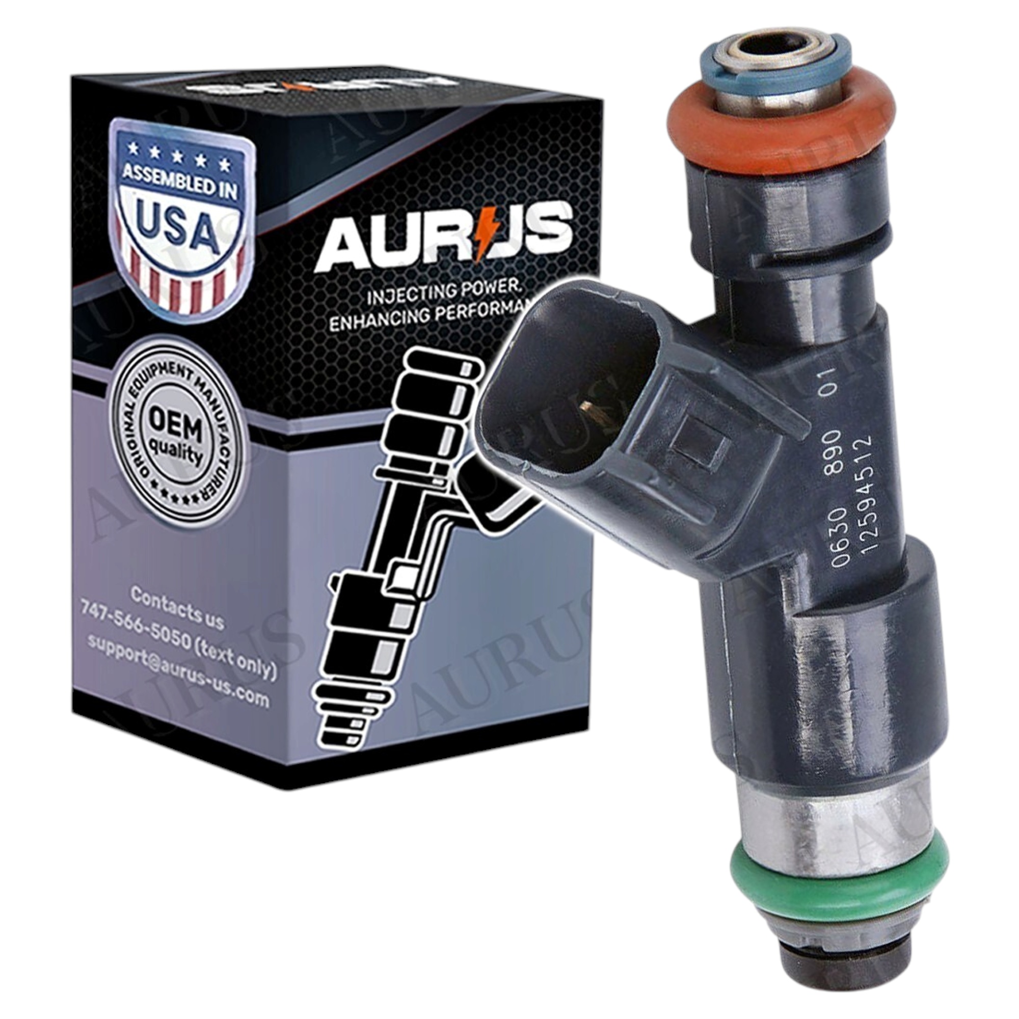 Aurus OEM Fuel Injector for 2007 2008 2009 Chevrolet Tahoe 5.3L 12594512 — view 1