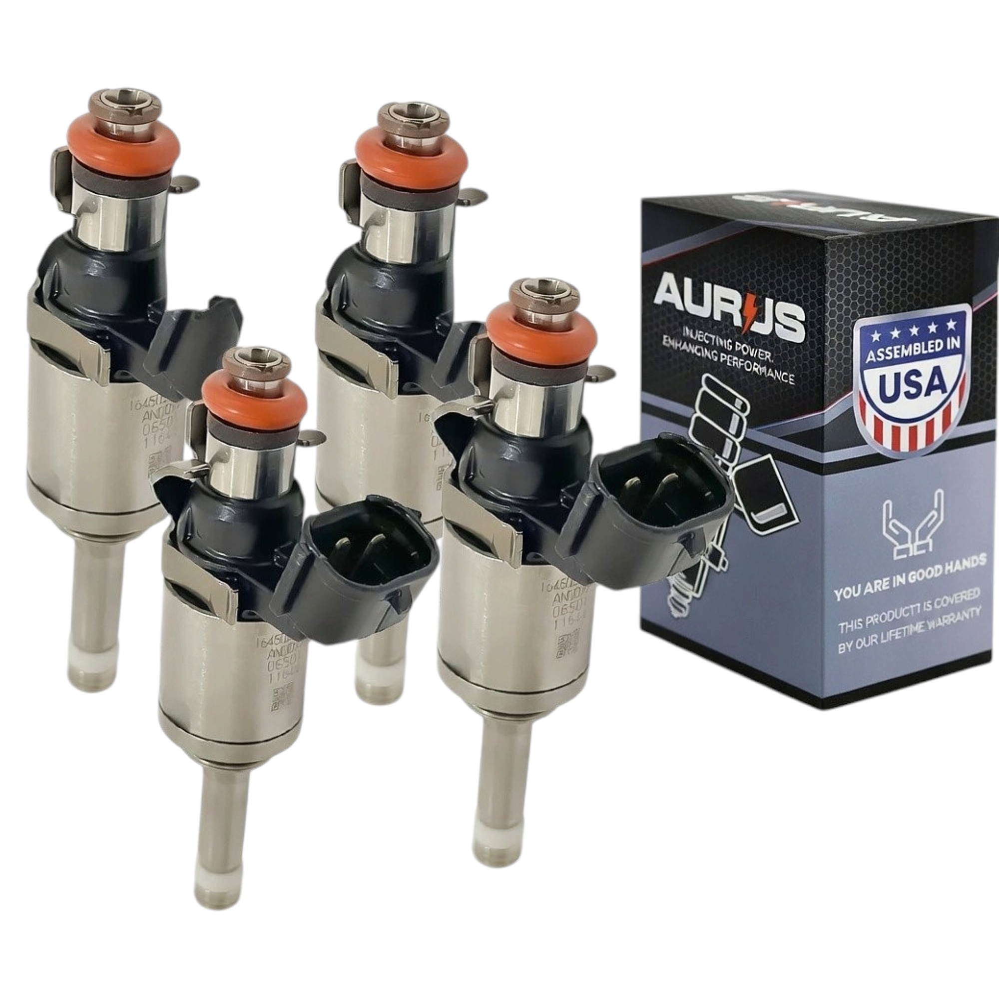 Aurus OEM Set of 4 Fuel Injectors for 2015-2017 Honda CR-V 2.4L l4 16450-5LA-A01 16450-5LA-A01 164505-A2-A01