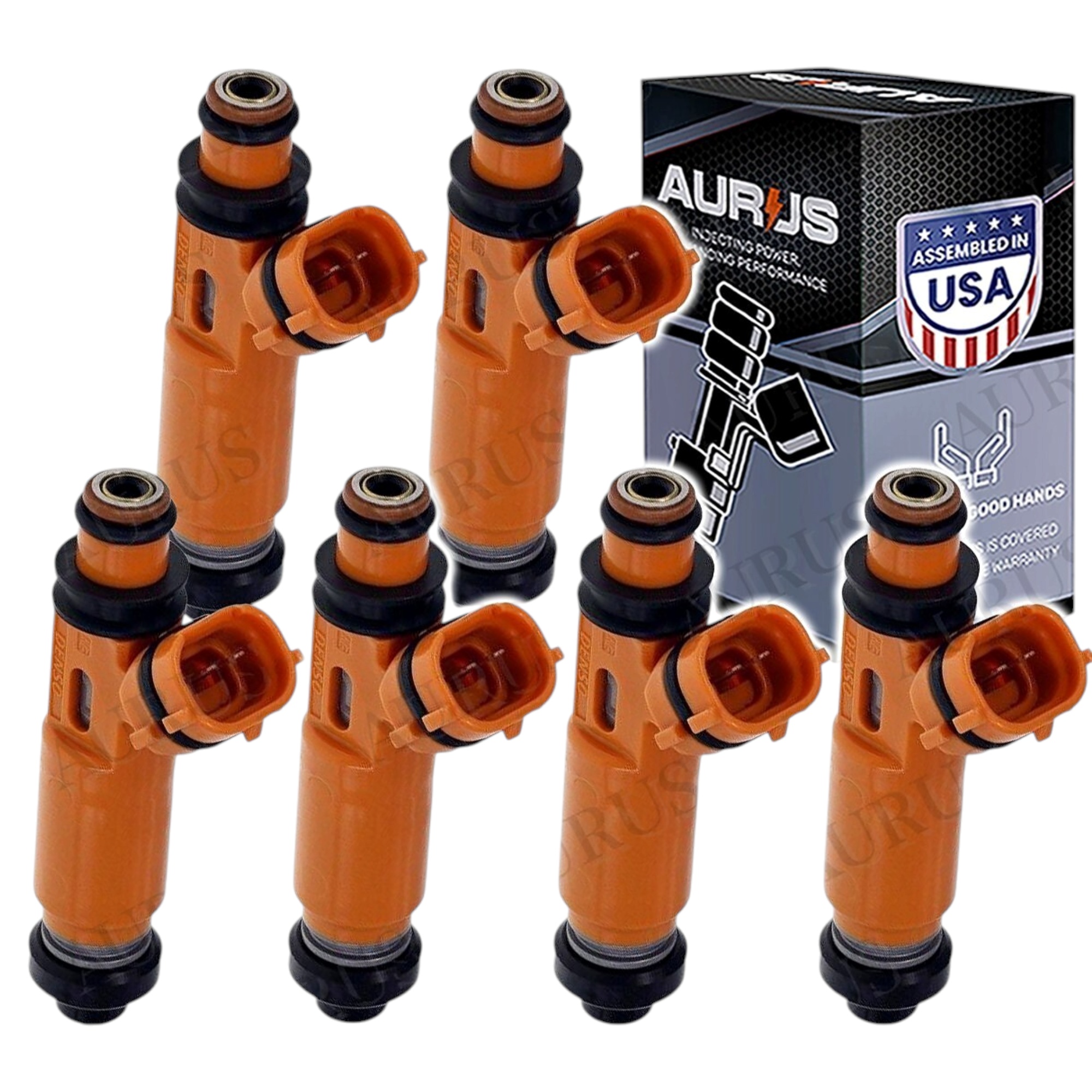 Aurus OEM Set of 6 Fuel Injectors for 2000 Mitsubishi Montero 3.5L V6 195500-3300