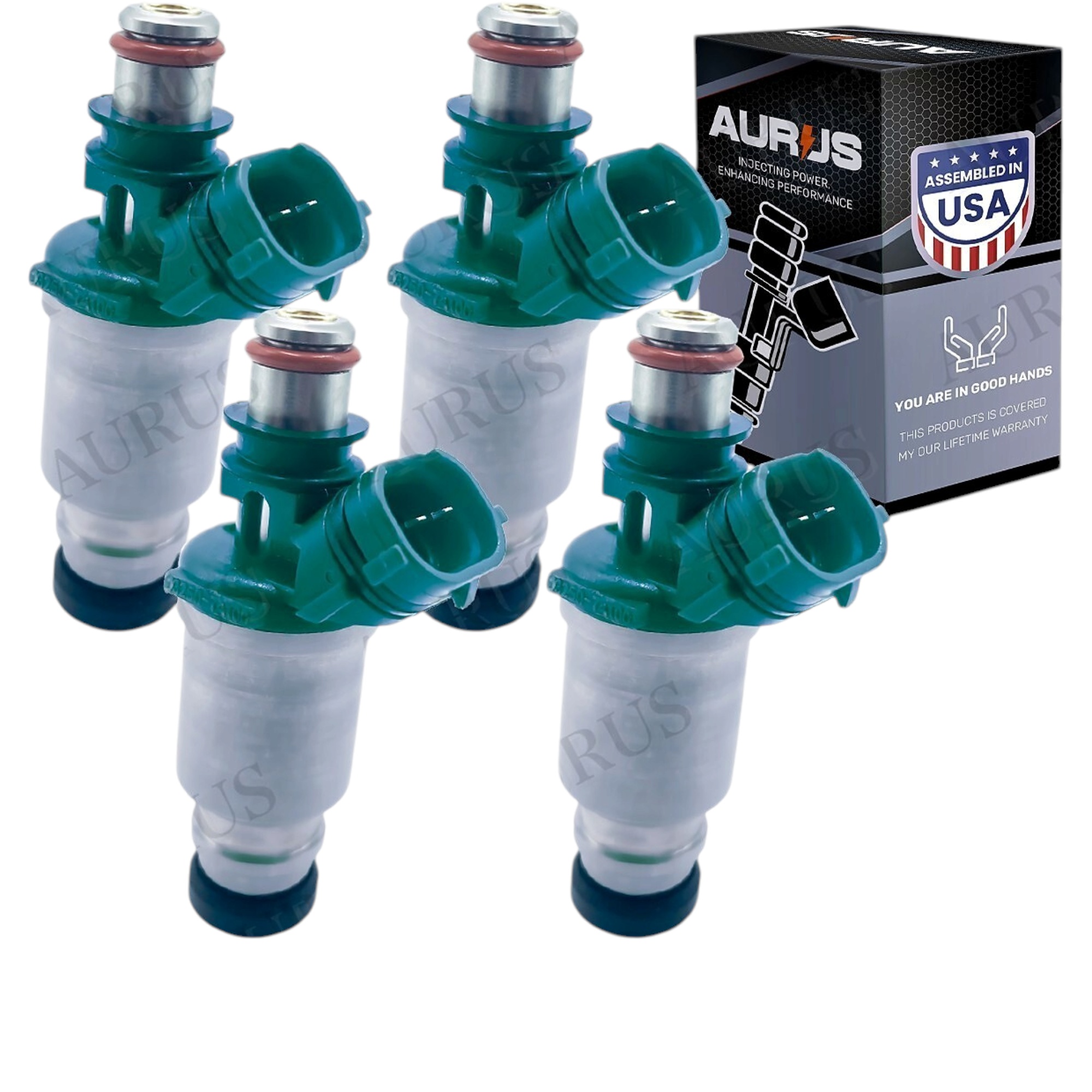 Aurus OEM Set of 4 Fuel Injectors for 1992 93 1994 1995 Toyota MR2 2.2L 2325074100 23250-74100