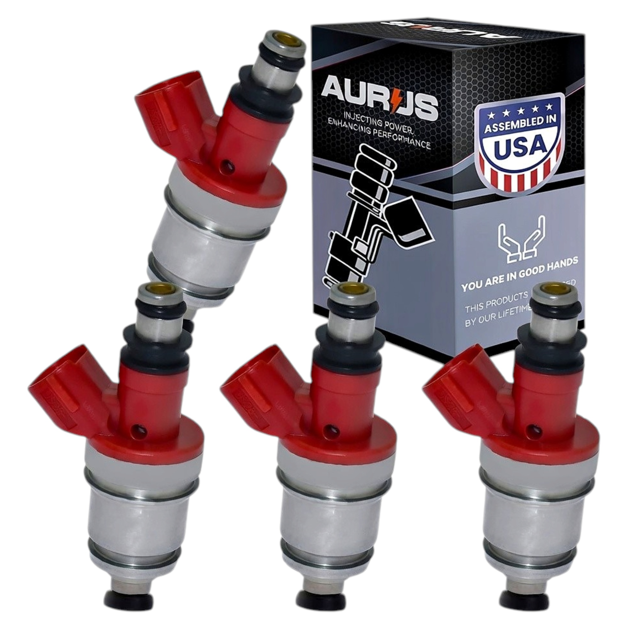 Aurus OEM Set of 4 Fuel Injectors for 1994 1995 Honda Passport 2.6L I4 cyl. JS28-2