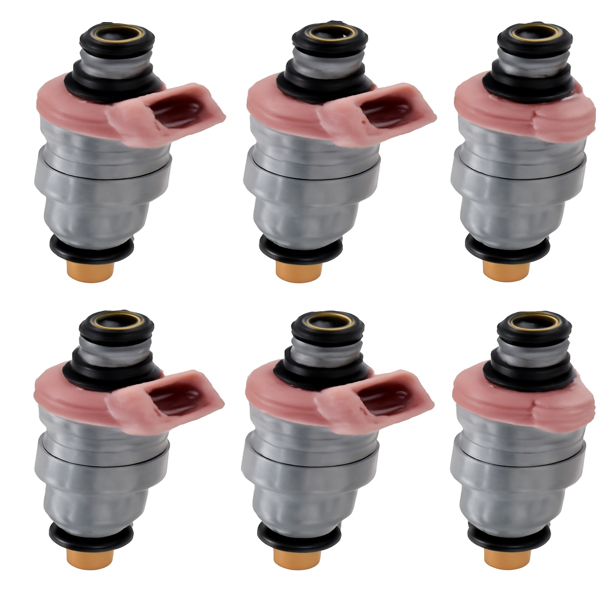 Denso OEM Set of 6 Fuel Injectors for 1989-1995 Ford Taurus 3.0L V6 195500-1960 CME4630