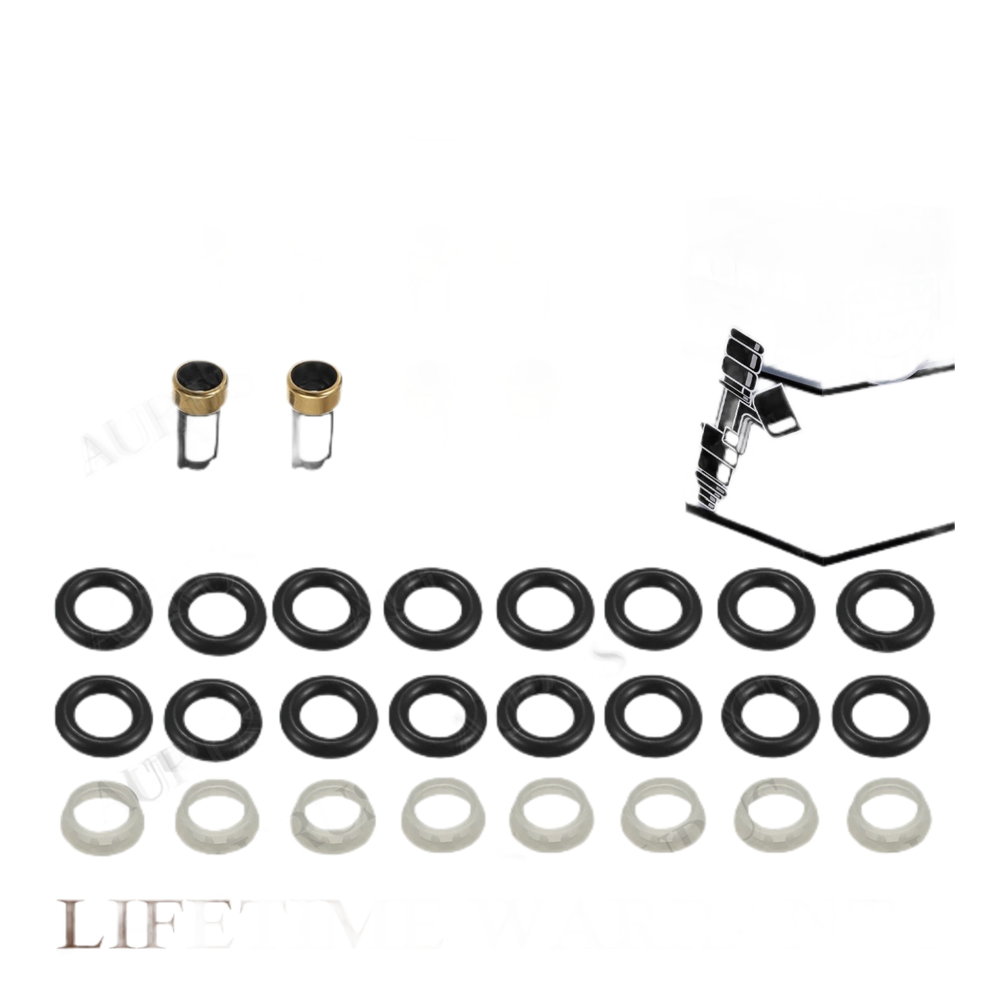 Aurus OEM Set of 8 Fuel Injector Repair Kits for 1999-2001 Jeep Dodge Durango Dakota 4.7L 5.2 5.9L 0280155972