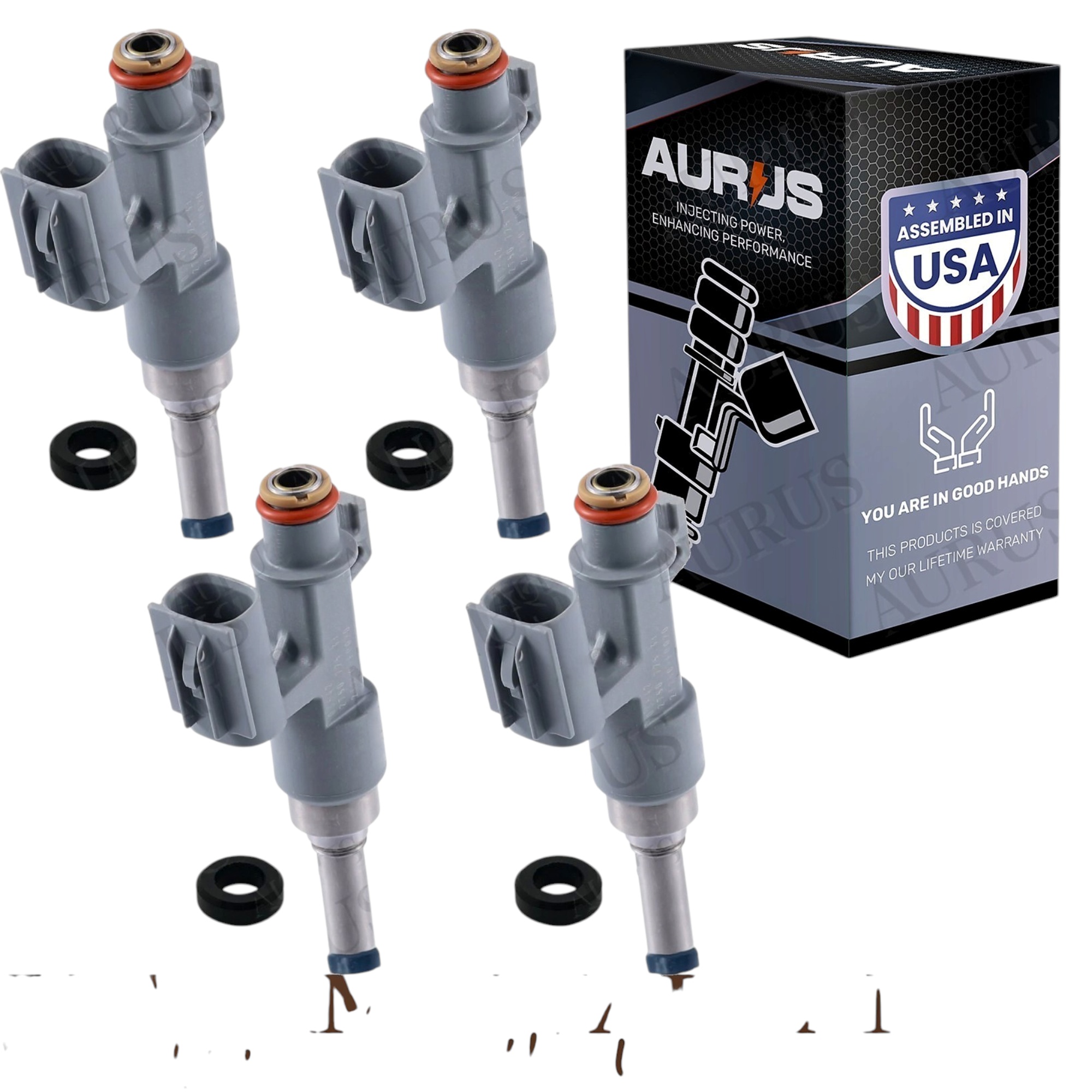 Aurus OEM Set of 4 Fuel Injectors for 2018-2023 Lexus NX250 350 450 Toyota RAV4 2.5L 23250-F0020